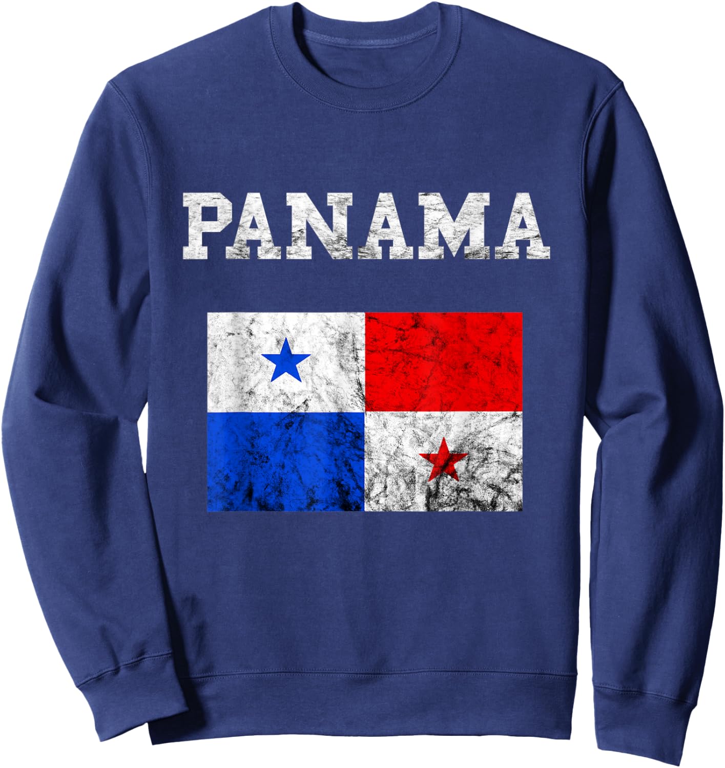 Panama Flag Panama City Tourist Travel Sweatshirt - Sweatshirt | Navy