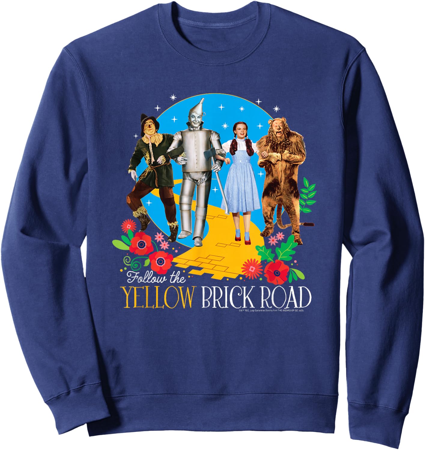 The Wizard of Oz - Follow The Yellow Brick Road Sweatshirt - Sweatshirt | Navy