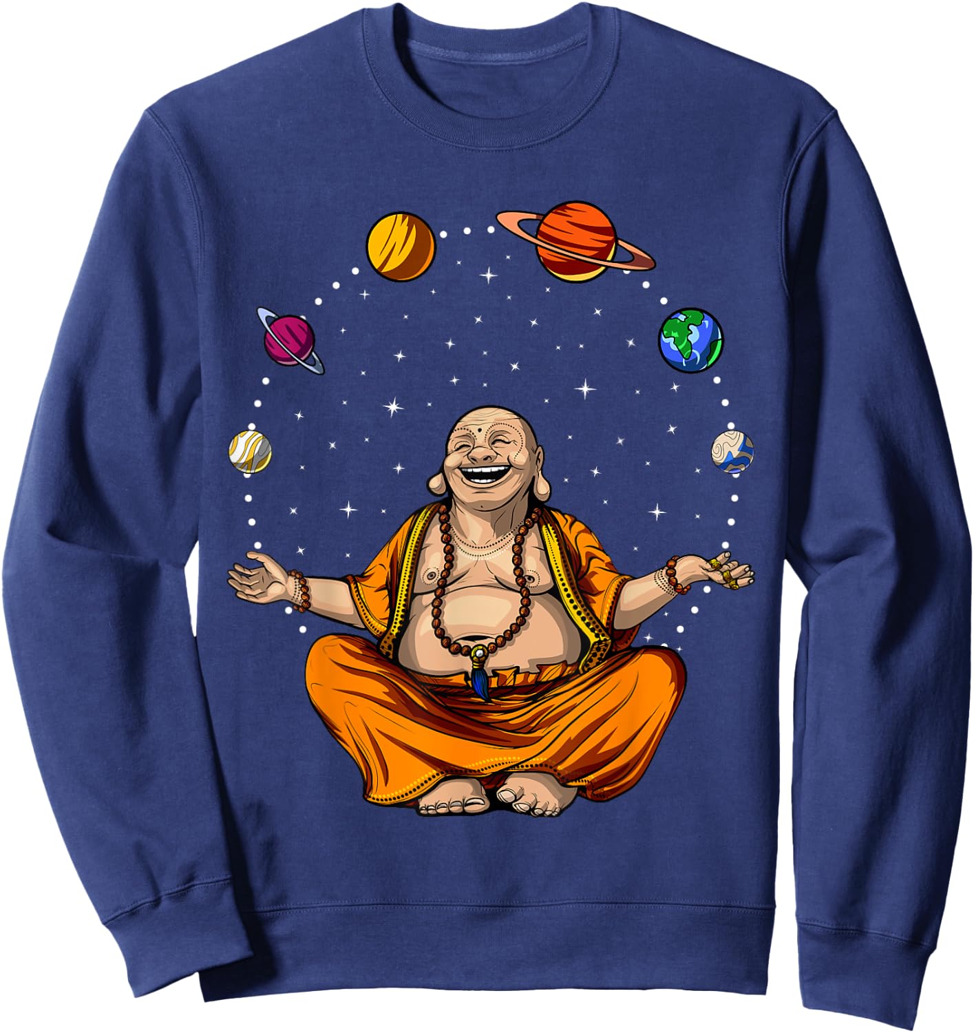 Buddha Zen Yoga Meditation Spiritual Buddhist Sweatshirt - Sweatshirt | Navy