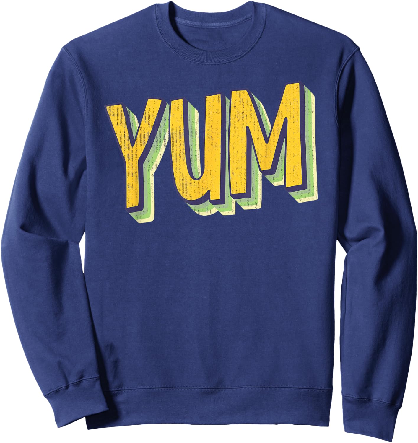 Yum Bright 70's Style Rainbows Sweatshirt - Sweatshirt | Navy