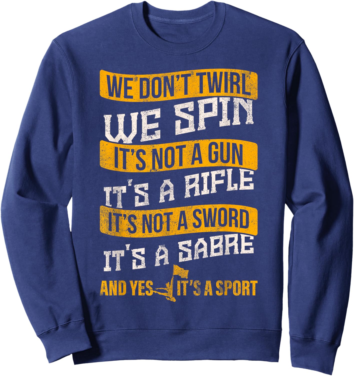 Funny Color Guard Shirts Teens Colorguard Gift Sweatshirt - Sweatshirt | Navy