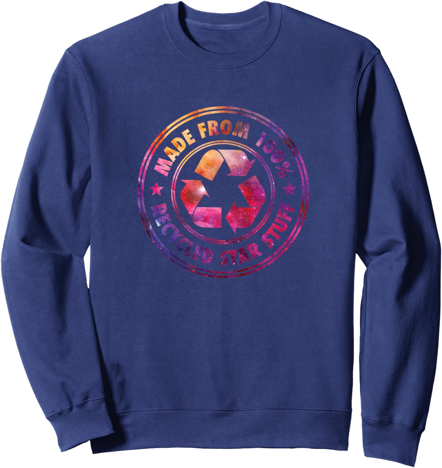 Recycled Star Stuff Sweatshirt - Sweatshirt | Navy