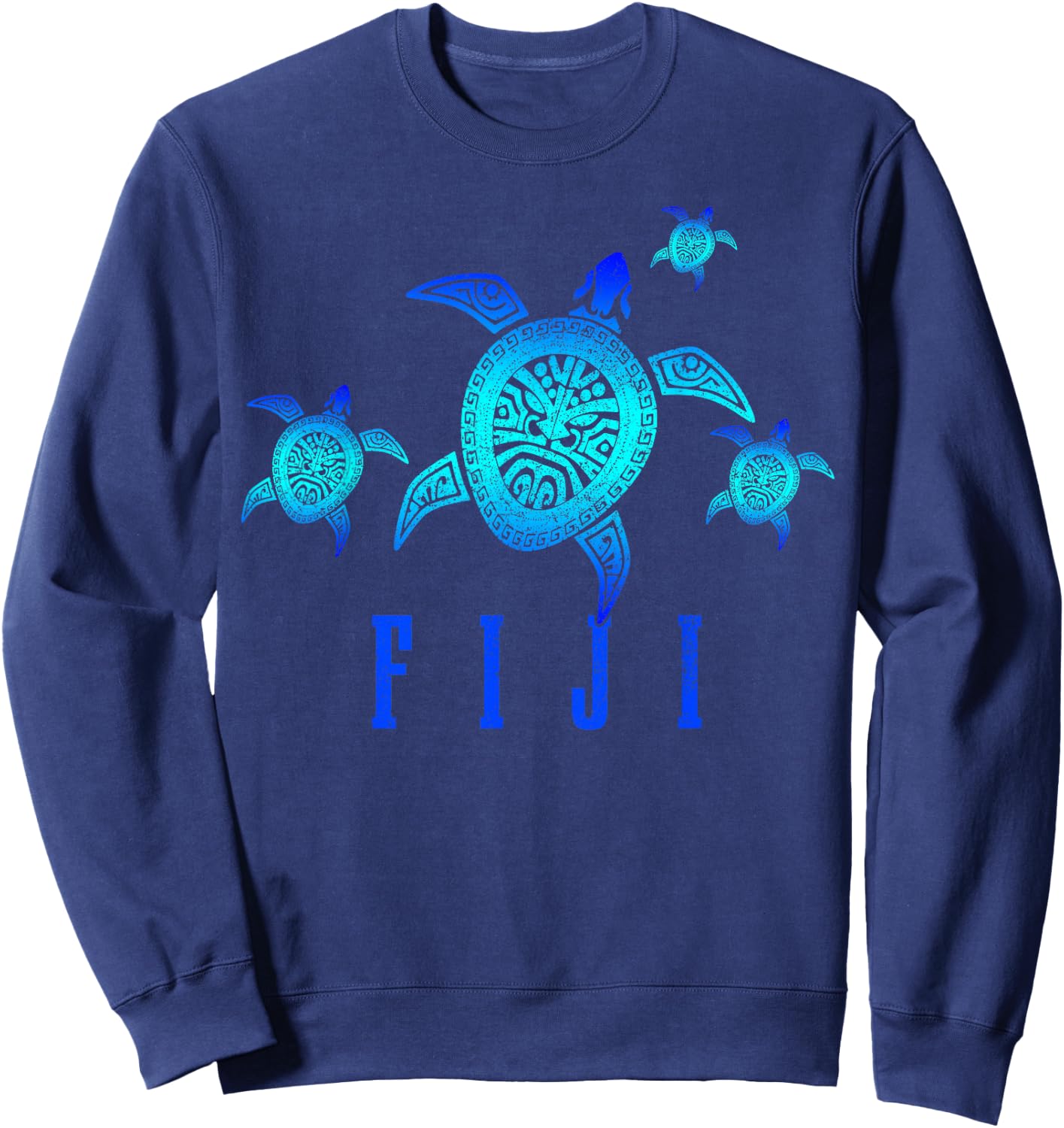 Fiji Islands Turtle Diving Diver Sweatshirt - Sweatshirt | Navy