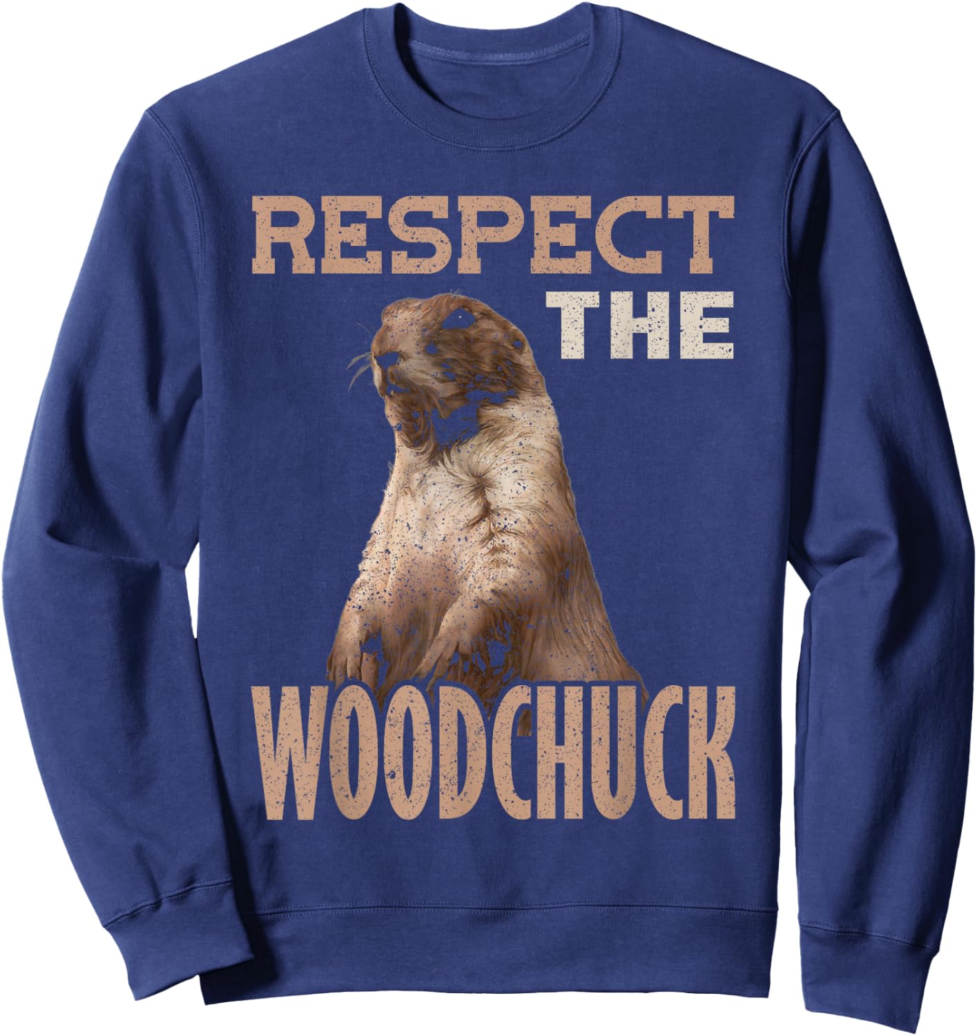 Marmot Rodent Respect the Woodchuck Sweatshirt - Sweatshirt | Navy