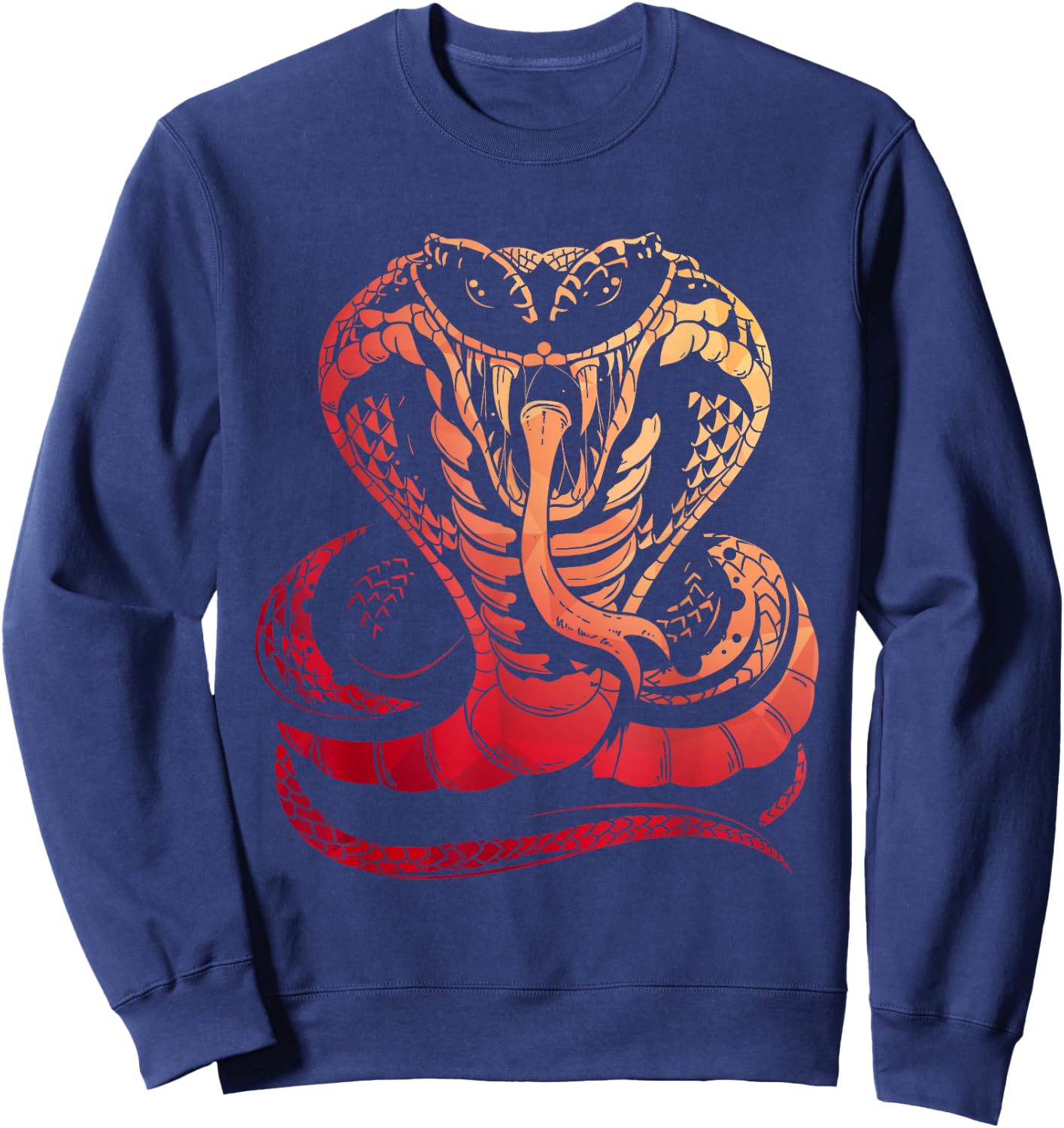 Cobra Snake Zoo Reptile Venom Snake Sweatshirt - Sweatshirt | Navy