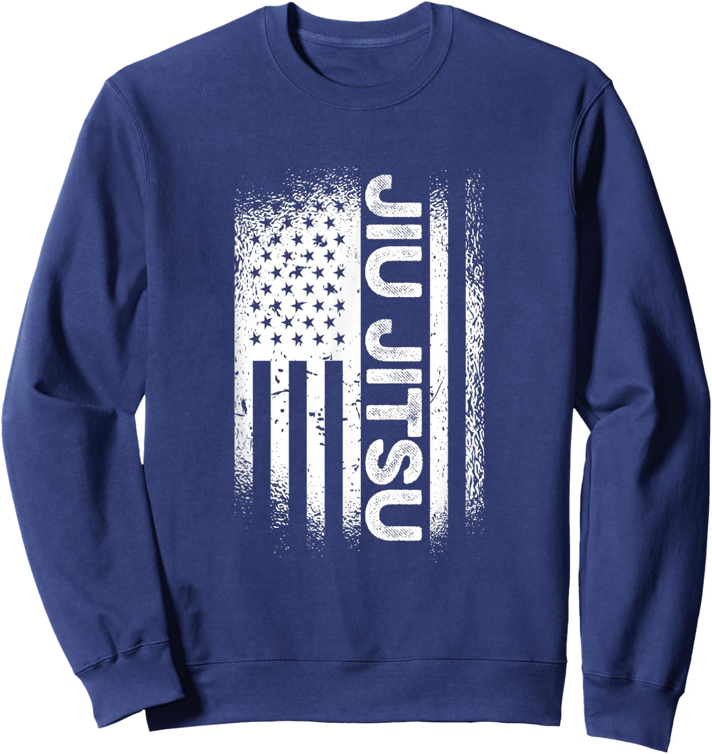 Jiu Jitsu American Flag Brazillian Ju Jitsu Men Kids Gift Sweatshirt - Sweatshirt | Navy