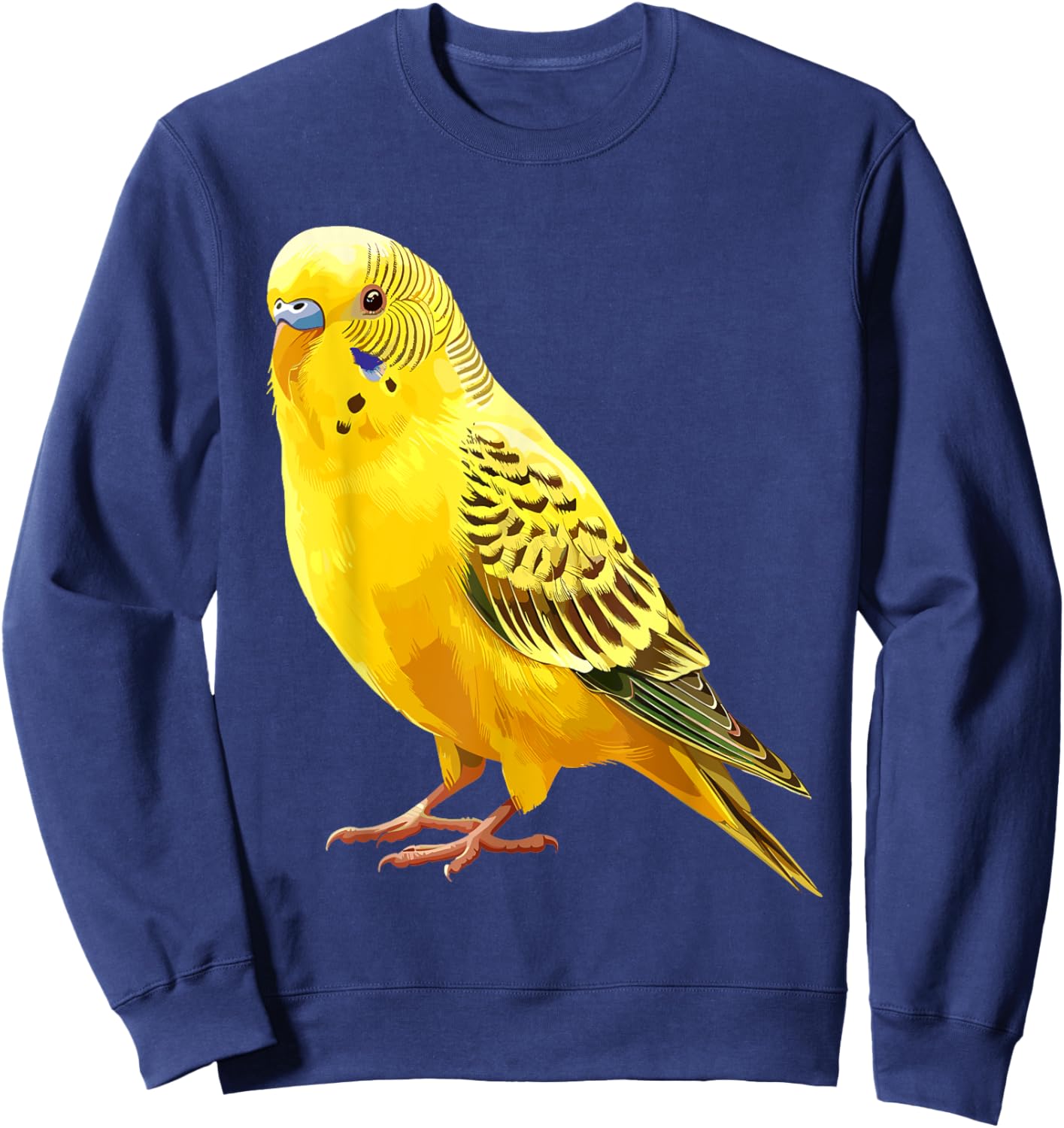 Yellow Budgie, Budgie Sweatshirt - Sweatshirt | Navy