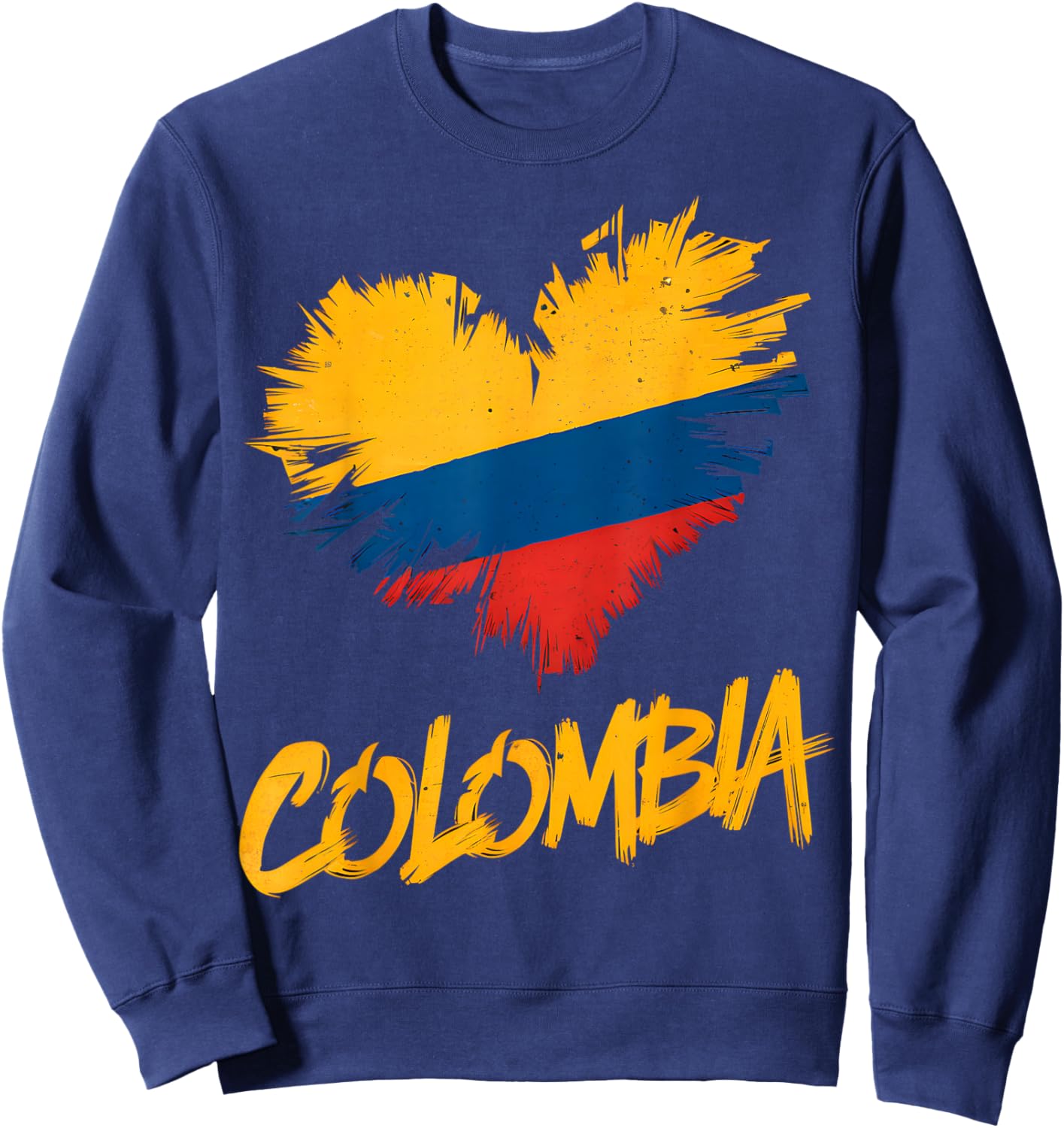 Colombia Heart Flag Sweatshirt - Sweatshirt | Navy