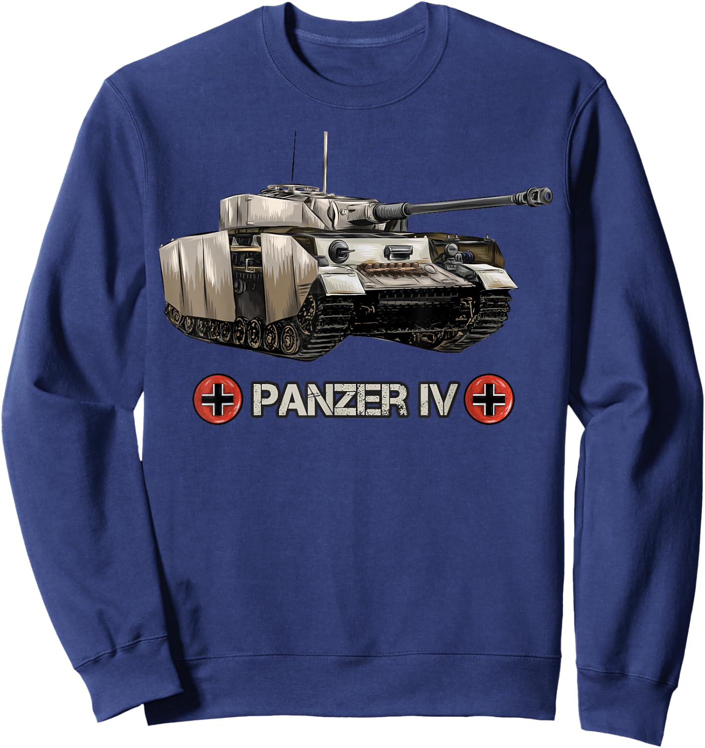 World War 2 German Tank Panzer IV (4) memorabilia Sweatshirt - Sweatshirt | Navy
