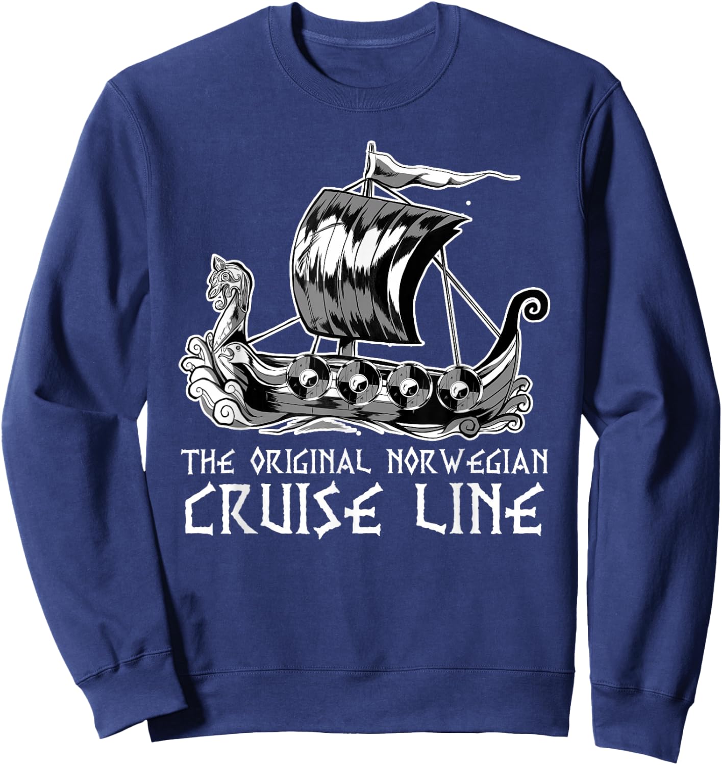 The Original Norweigian Cruise Line Cruising Sweatshirt - Sweatshirt | Navy