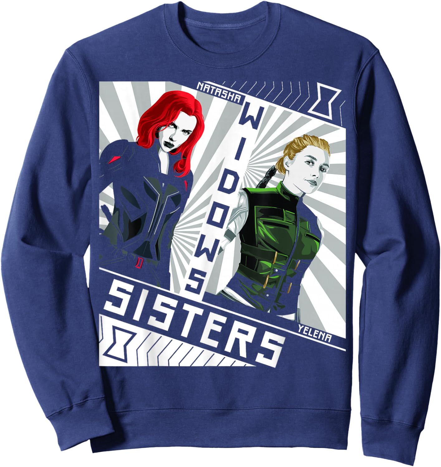 Marvel Black Widow Natasha Yelena Widows Sisters Sweatshirt - Sweatshirt | Navy