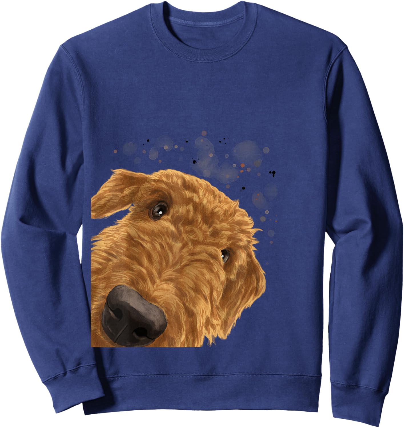 Funny Dog Airedale Terrier Men Women Kids Sweatshirt - Sweatshirt | Navy