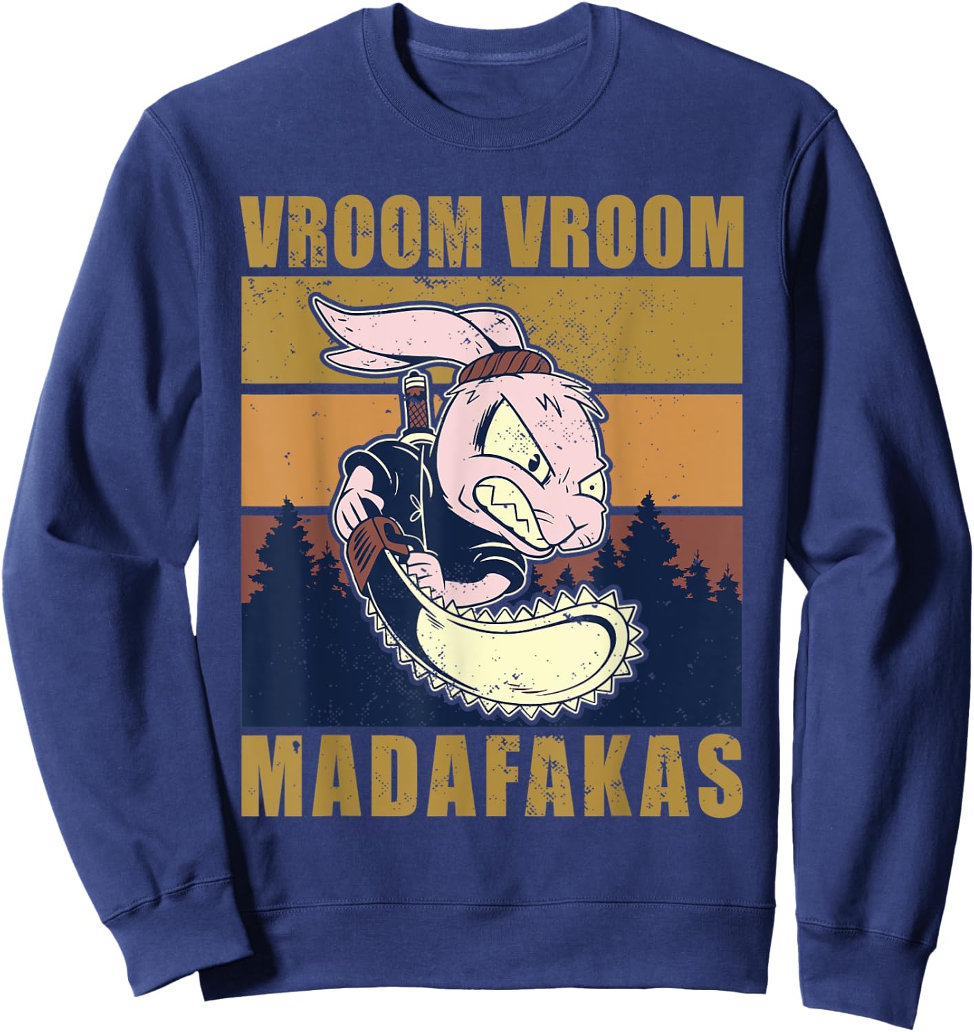 Vroom Vroom Madafakas Rabbit Sweatshirt - Sweatshirt | Navy
