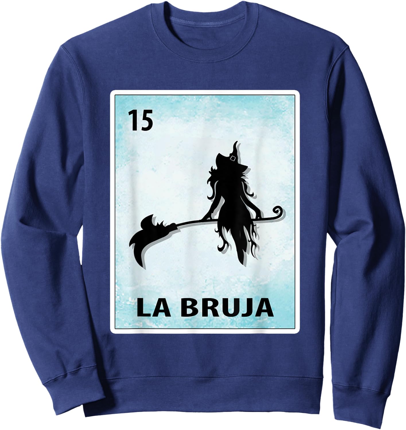 La Bruja Mexican Witch Cards Halloween Sweatshirt - Sweatshirt | Navy