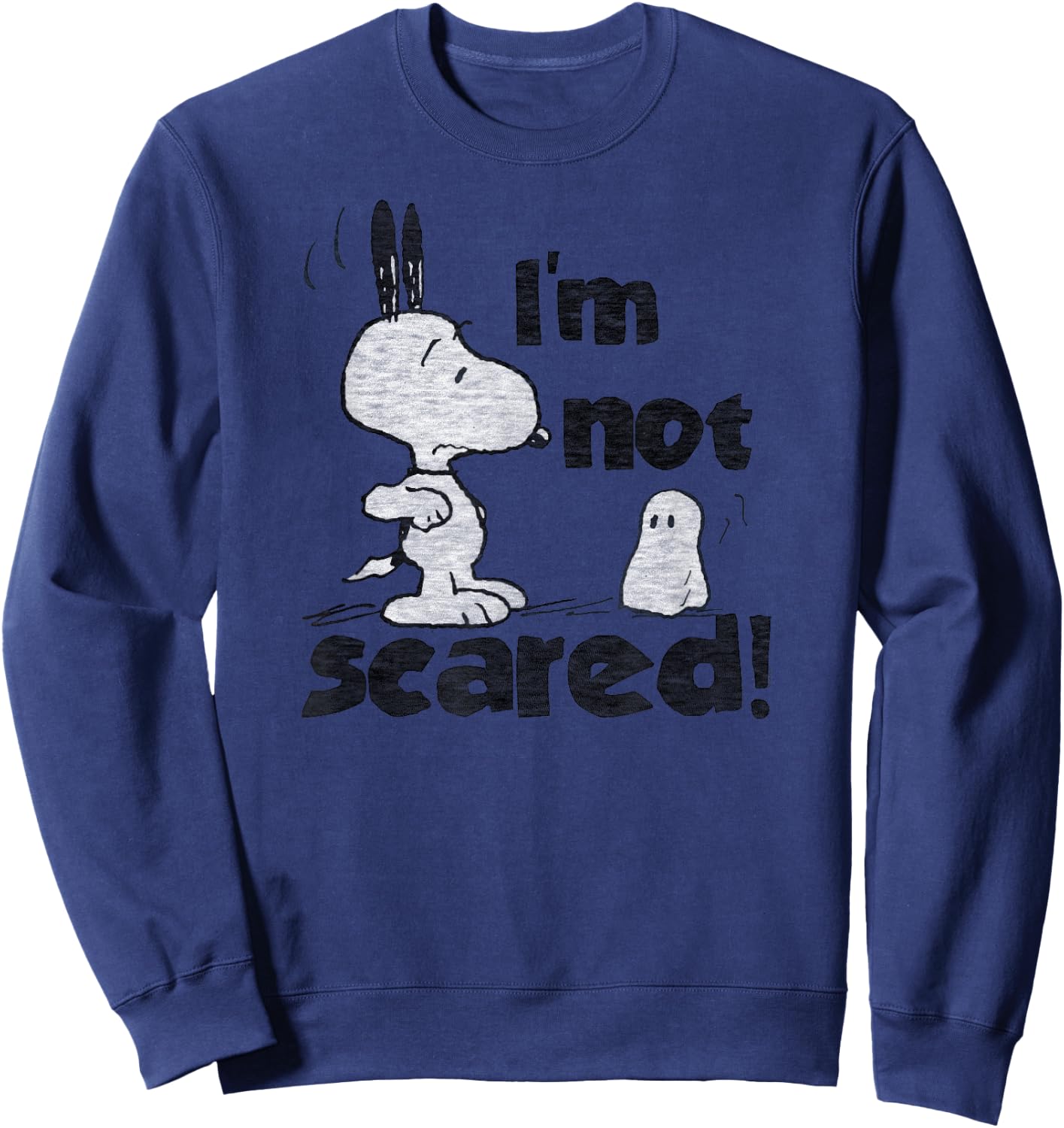 Peanuts Halloween Snoopy Not Scare Sweatshirt - Sweatshirt | Navy