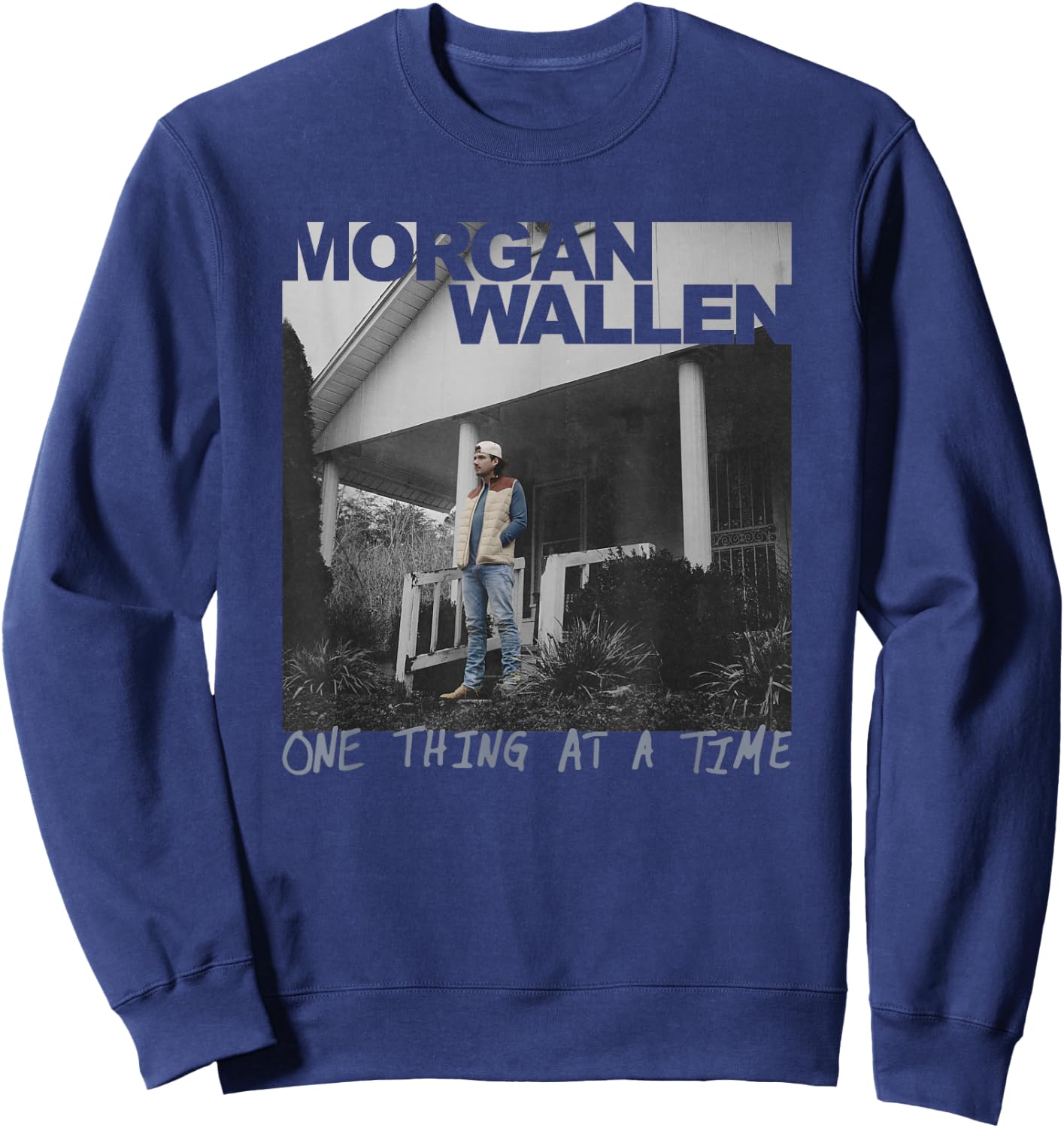 Official Morgan Wallen One Thing At A Time Sweatshirt - Sweatshirt | Navy