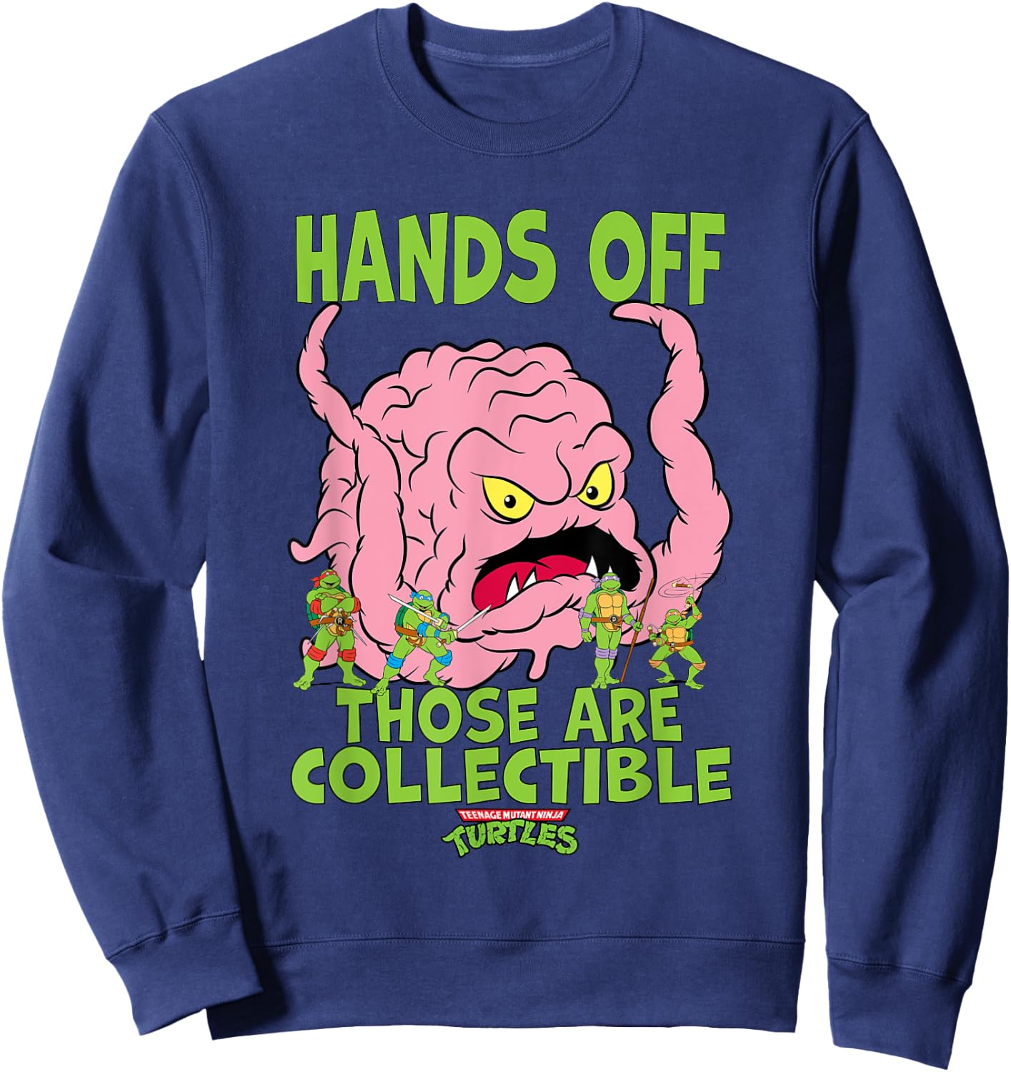 Mademark x Teenage Mutant Ninja Turtles - TMNT Krang Hands Off Those Are Collectible Sweatshirt - Sweatshirt | Navy