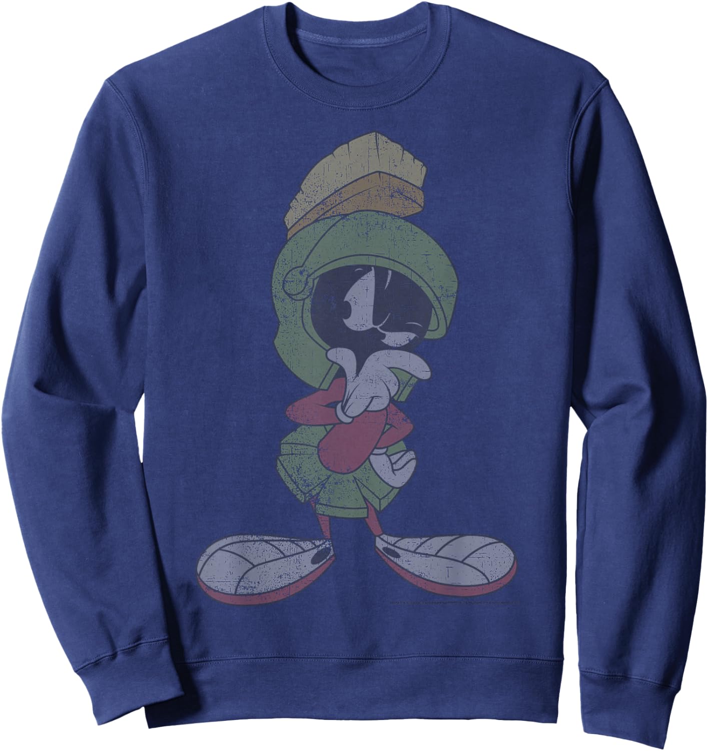Looney Tunes Marvin The Martian Vintage Portrait Sweatshirt - Sweatshirt | Navy