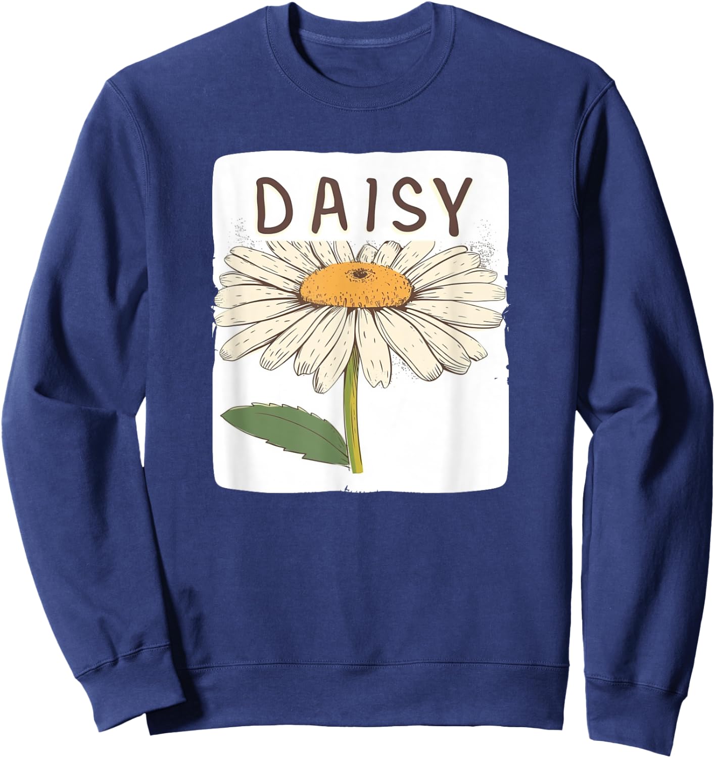 Cute Daisy Flower for Kids and Adults Sweatshirt - Sweatshirt | Navy
