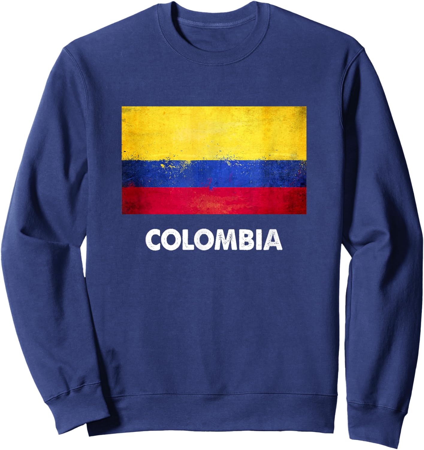 Colombia Flag Shirt | Colombian Sweatshirt - Sweatshirt | Navy