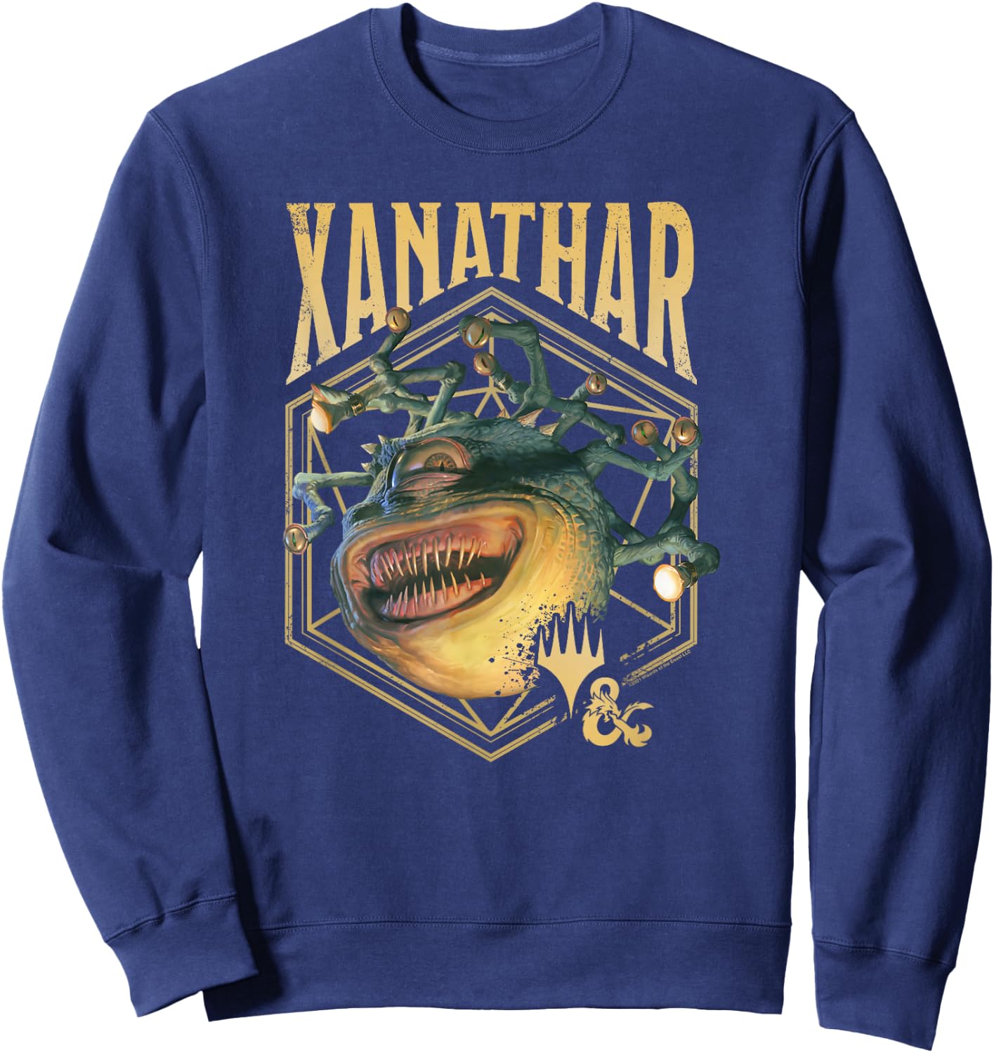 Magic: The Gathering D&D Xanathar Beholder Fury Sweatshirt - Sweatshirt | Navy