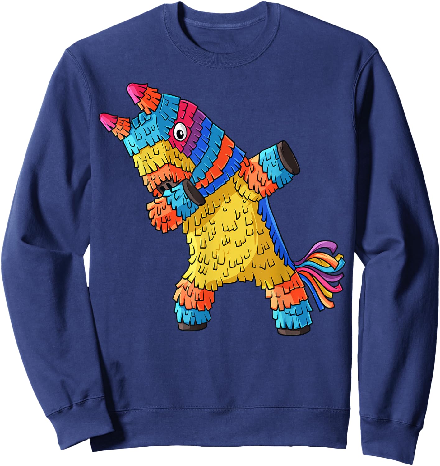 Cinco de Mayo Dabbing Donkey Pinata Funny Mexican Dab Sweatshirt - Sweatshirt | Navy