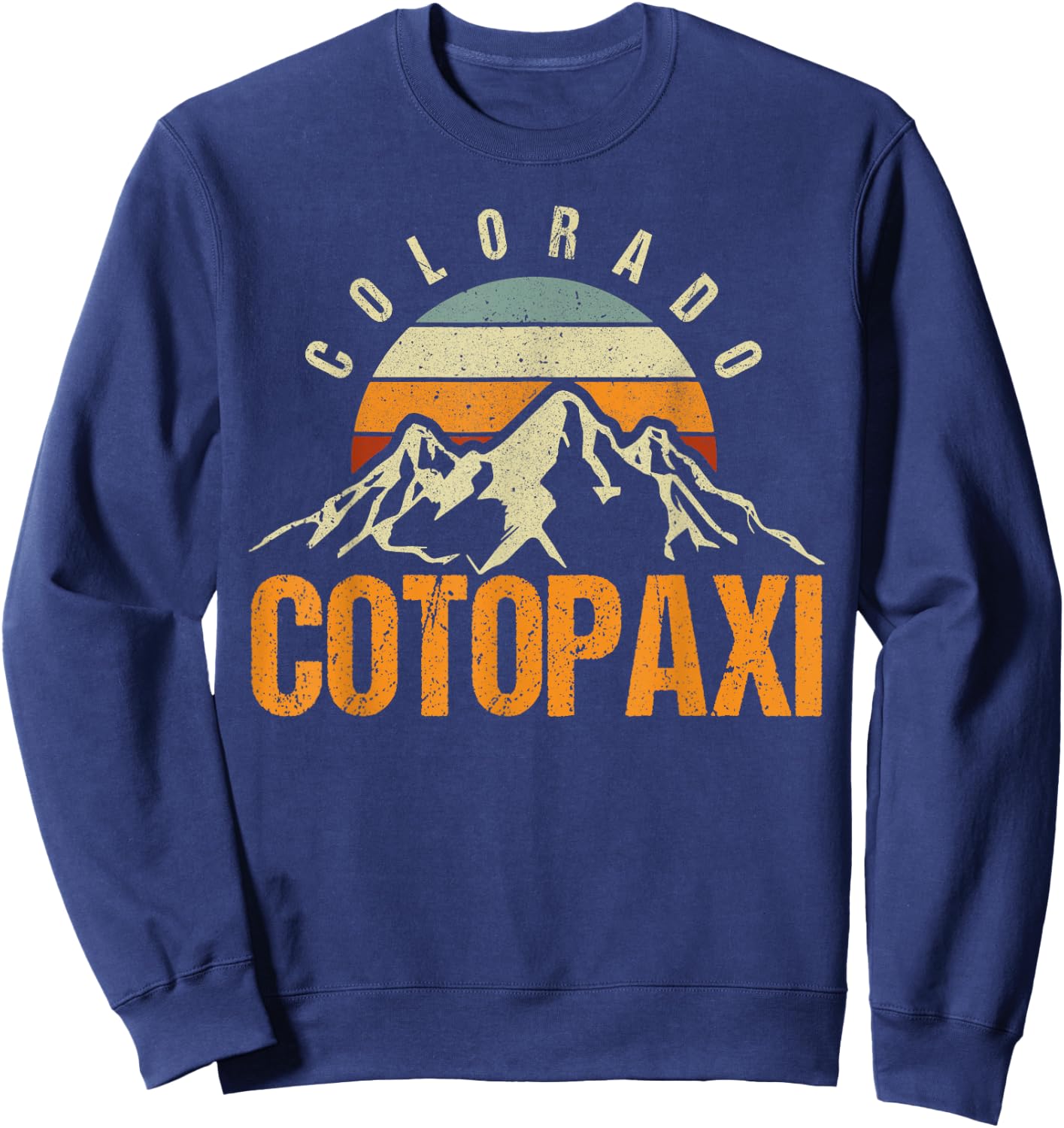Colorado Cotopaxi Vintage Mountains Hiking Wildlife Colorado Sweatshirt - Sweatshirt | Navy
