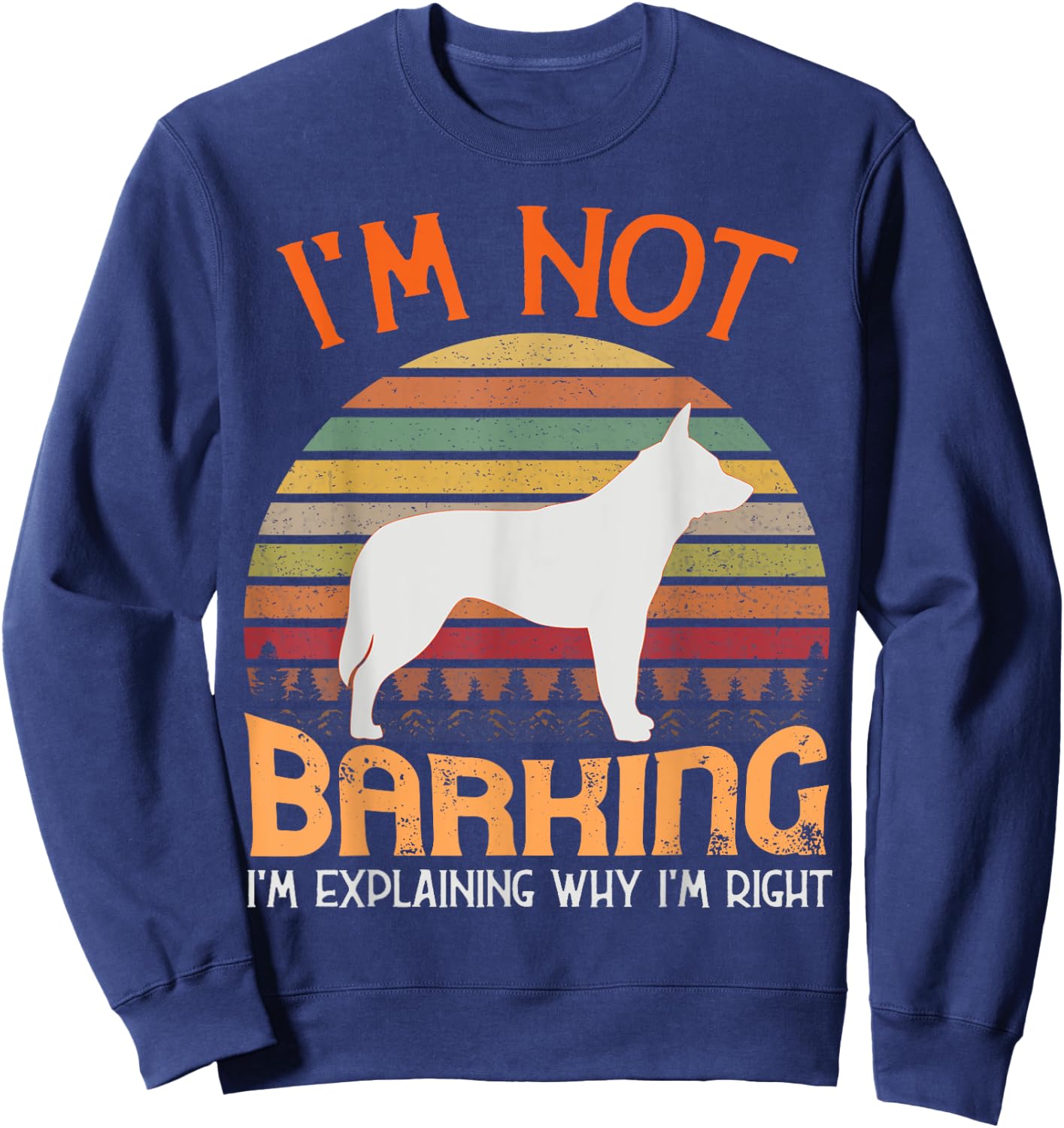 Blue and Red Heeler lover Shirt Best Gift Cattle Dog ,Small Sweatshirt - Sweatshirt | Navy