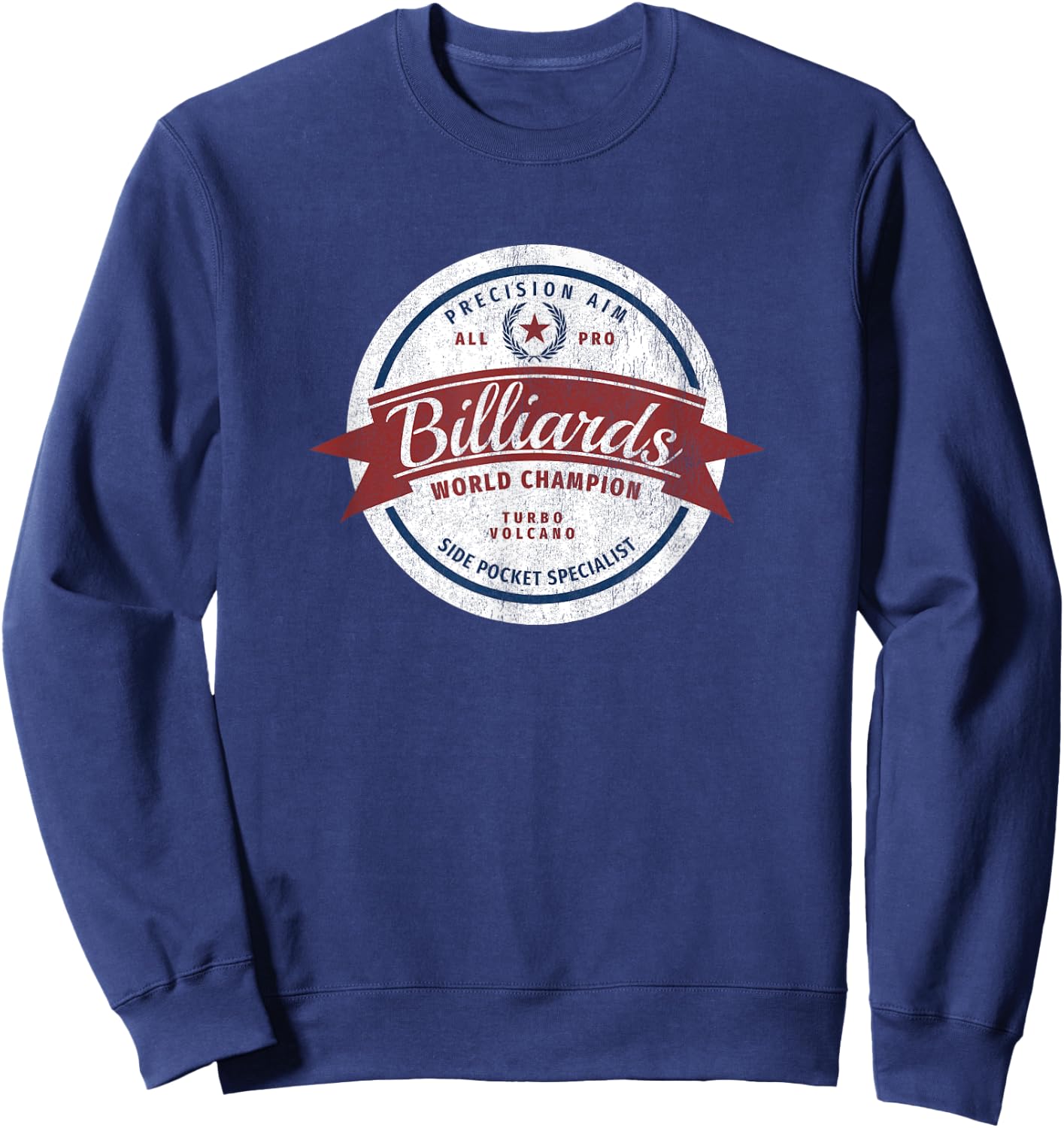 Retro Billiards World Champion “Side Pocket Specialist” Sweatshirt - Sweatshirt | Navy