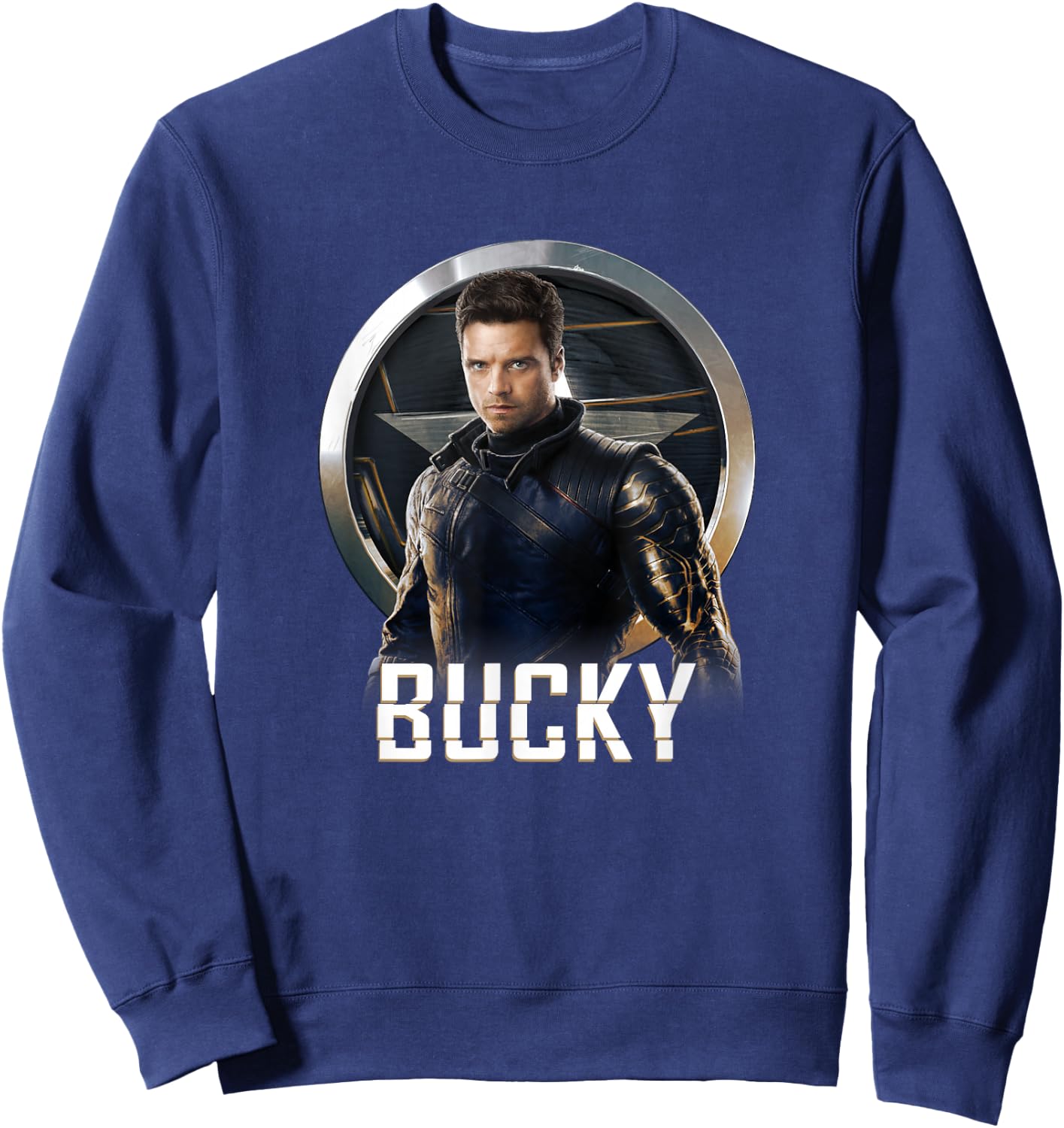 Marvel Falcon & Winter Soldier Bucky Shield Portrait V2 Sweatshirt - Sweatshirt | Navy