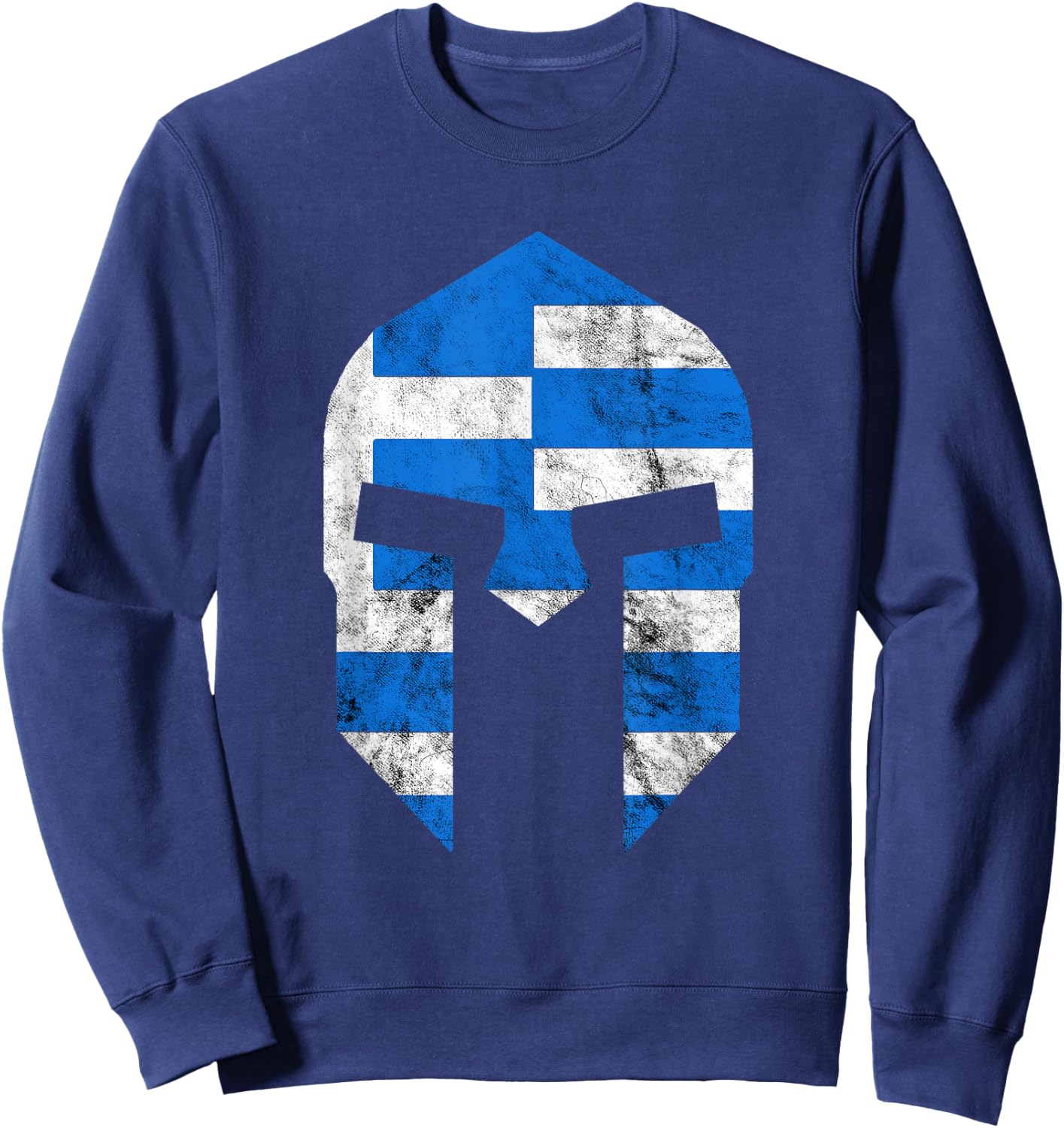 Greek Gladiators Spartan Helmet Greece Sparta Sweatshirt - Sweatshirt | Navy