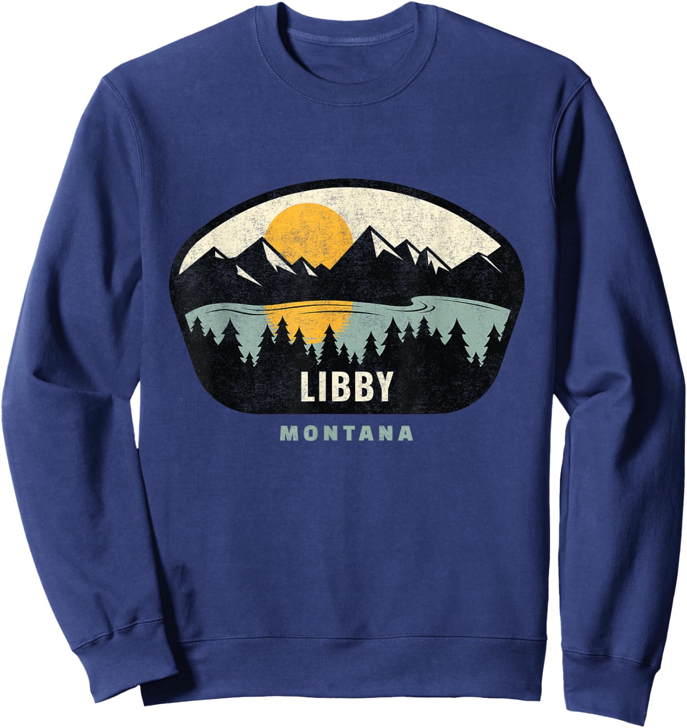 Libby Montana Design, MT Vacation Souuvenir Sweatshirt - Sweatshirt | Navy