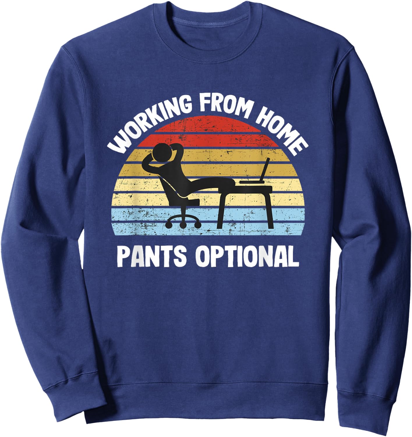 Working From Home Sweatshirt - Sweatshirt | Navy