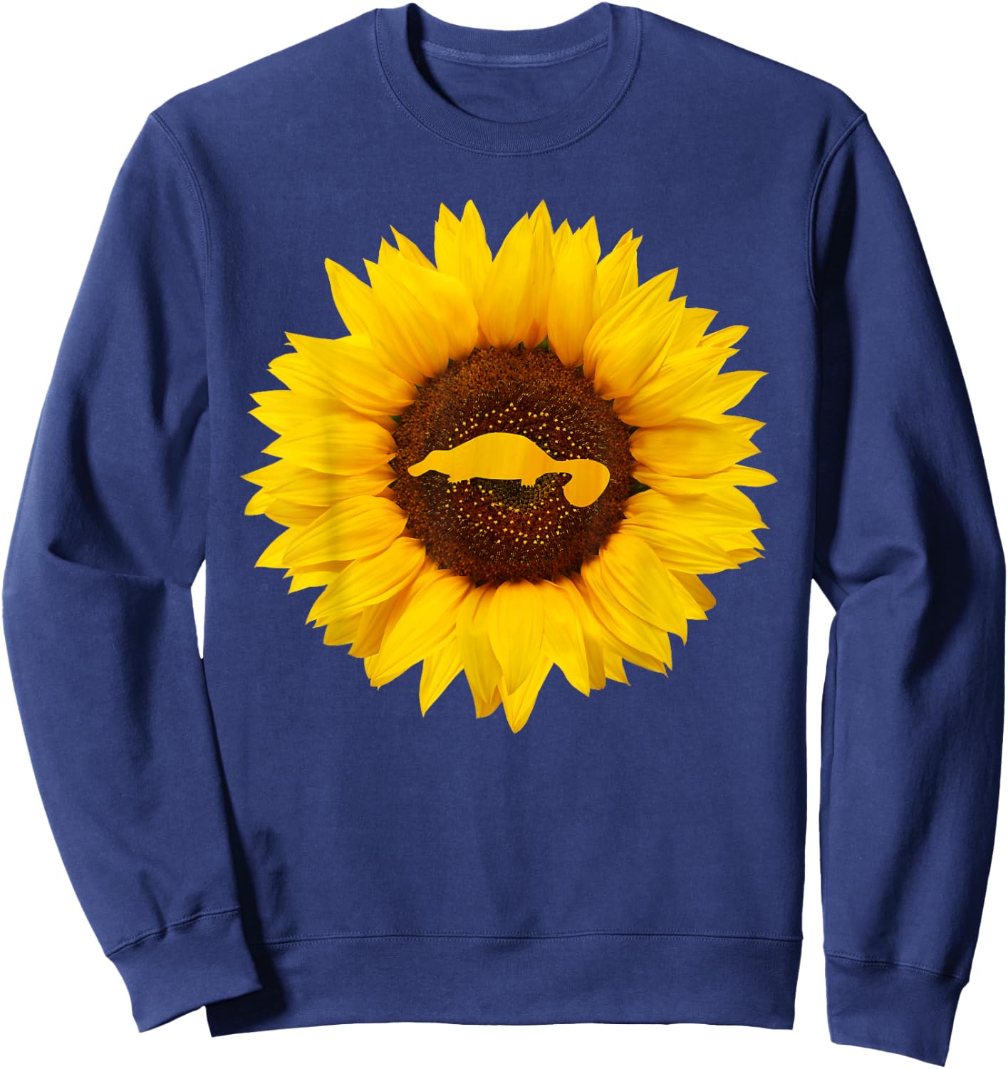 Platypus Gift Men Monotreme Animal Sunflower Lover Sweatshirt - Sweatshirt | Navy