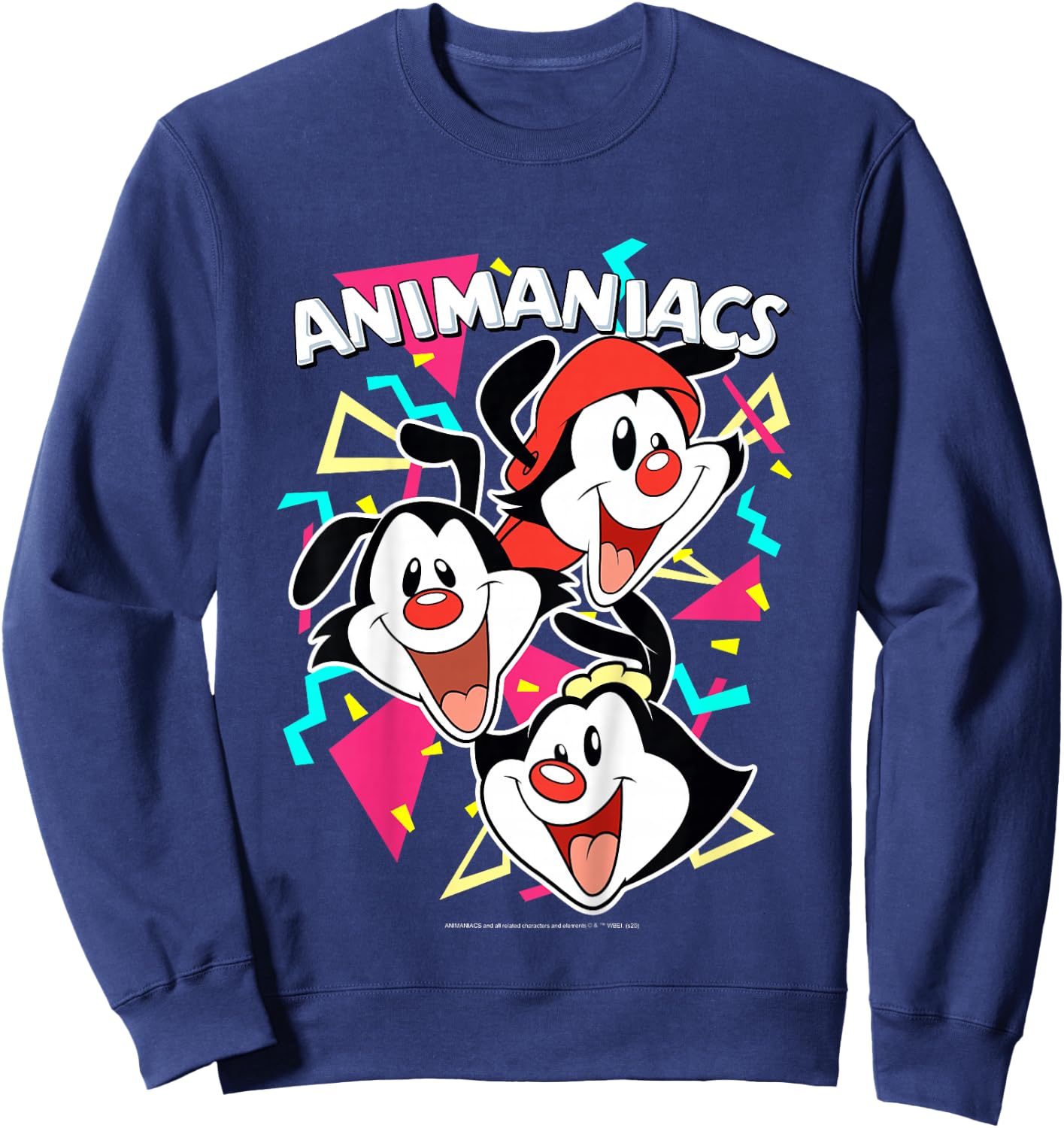 Kids Animaniacs Yakko Wakko & Dot Party Portrait Sweatshirt - Sweatshirt | Navy