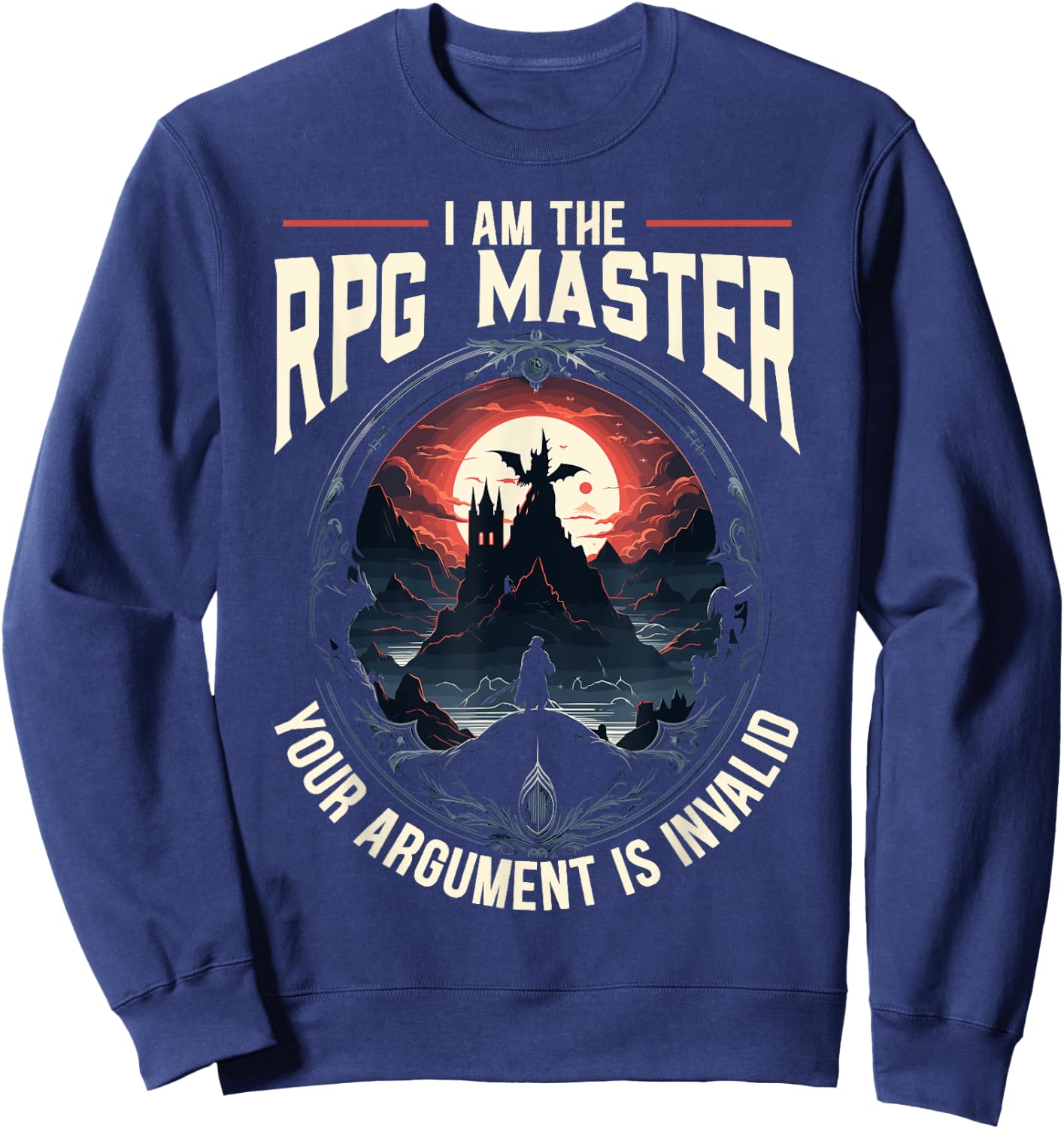 RPG Master D20 Gaming Tabletop Games Funny RPG Gamer Sweatshirt - Sweatshirt | Navy