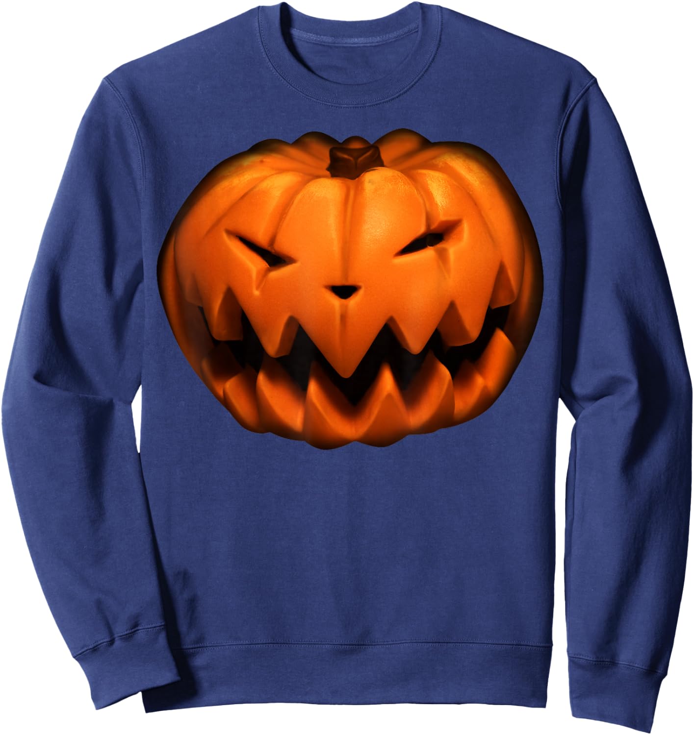 Disney The Nightmare Before Christmas Pumpkin King Big Face Sweatshirt - Sweatshirt | Navy
