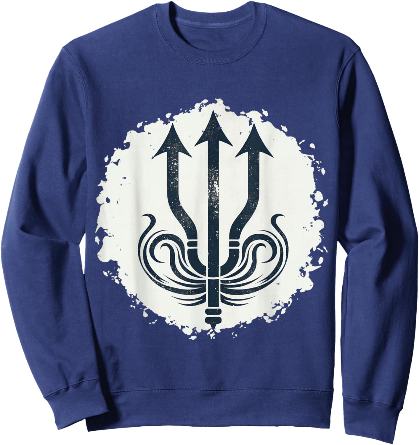 Trident Poseidon Symbol Ancient Greek God Sweatshirt - Sweatshirt | Navy