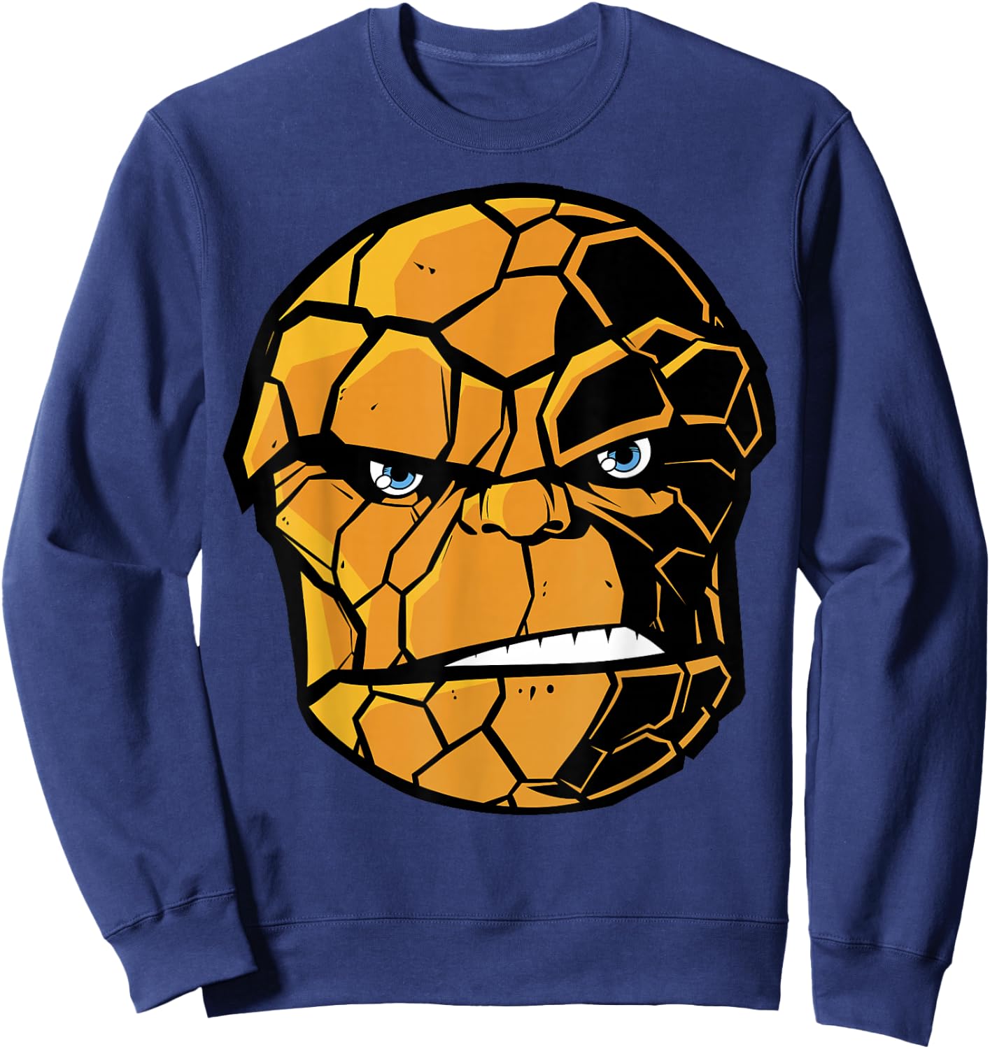 Marvel Fantastic Four The Thing Big Face Sweatshirt - Sweatshirt | Navy