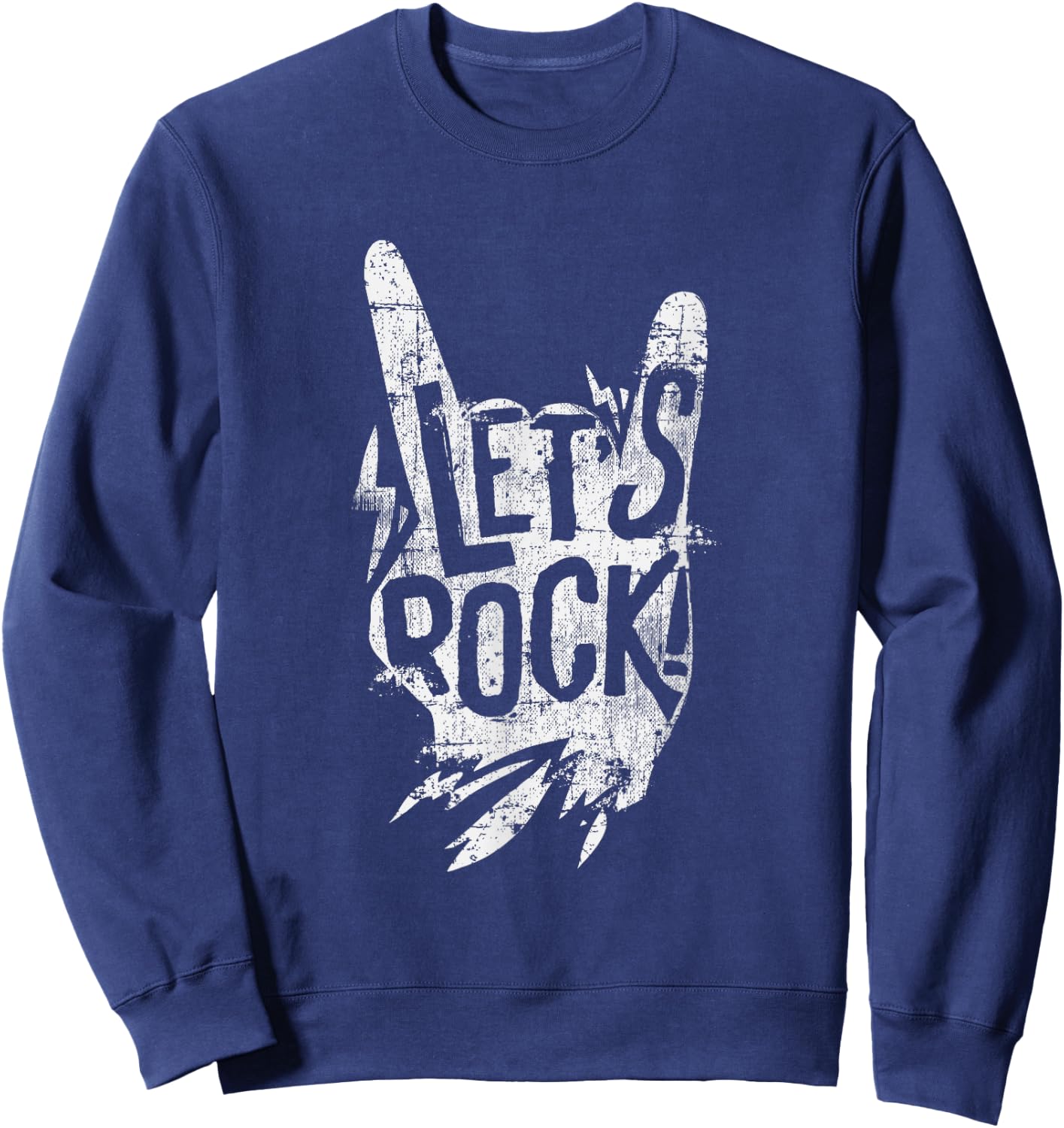 Let's Rock - Music Festival Party Sweatshirt - Sweatshirt | Navy