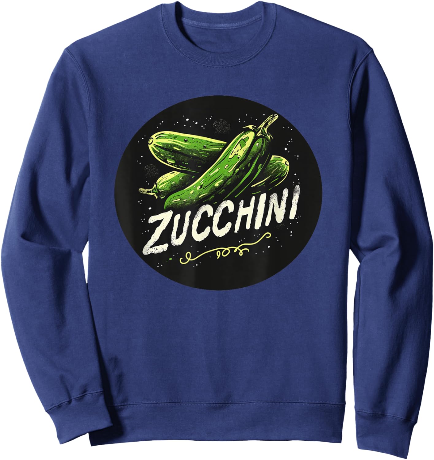 Happy Zucchini for Adults and Kids Sweatshirt - Sweatshirt | Navy