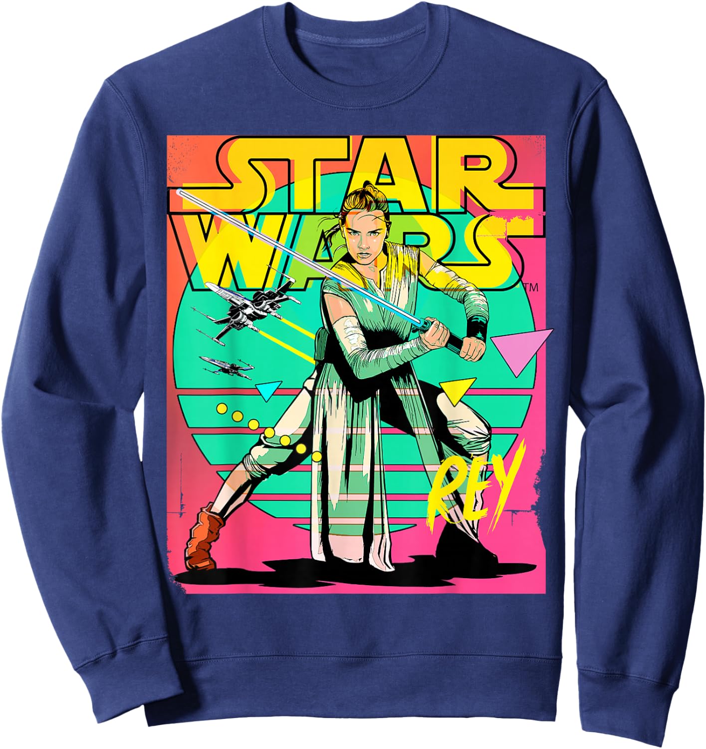Star Wars Rey 90s Sweatshirt - Sweatshirt | Navy