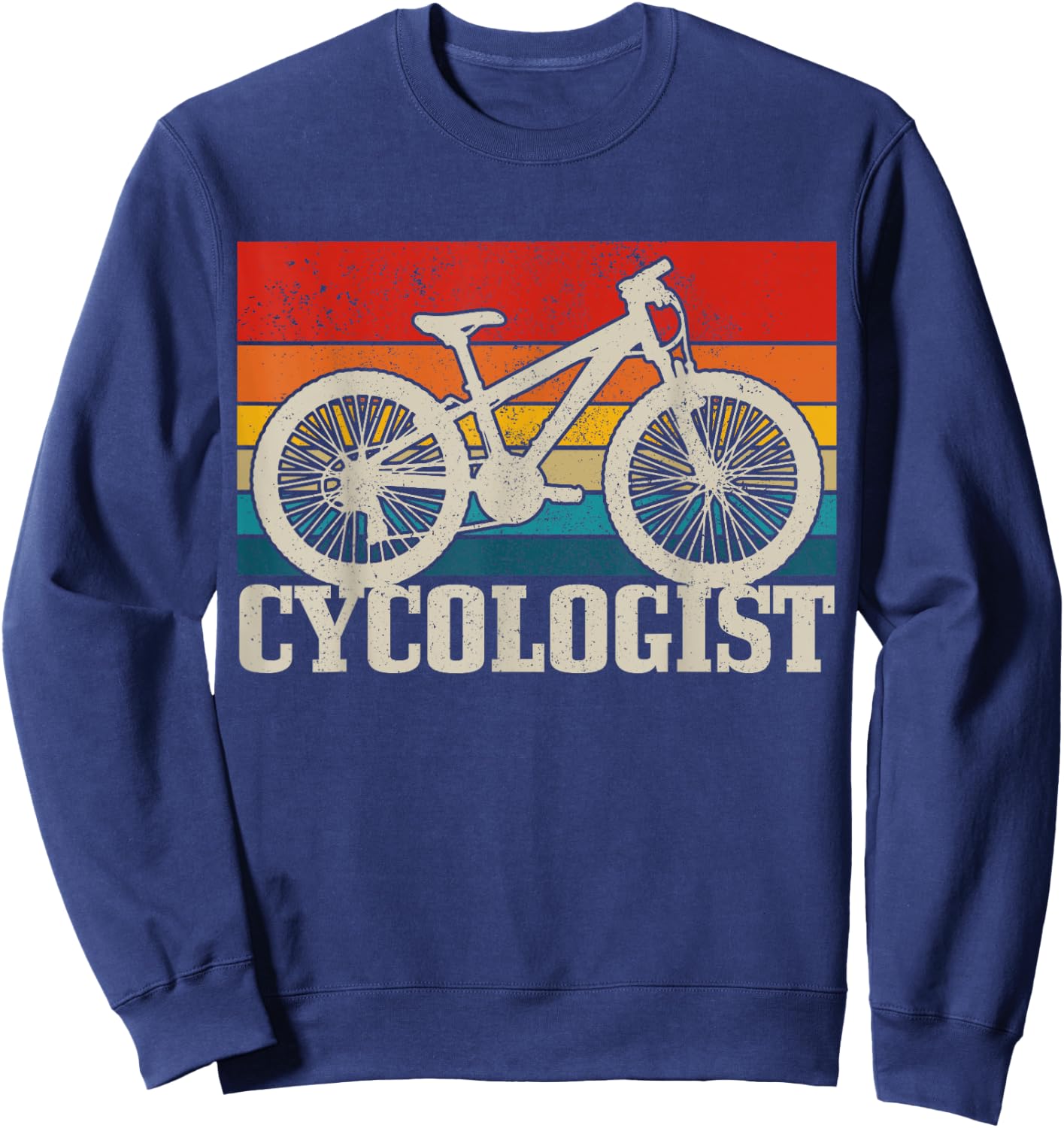 Cycologist Mountain Bike MTB Funny Mountain Biker Gift Sweatshirt - Sweatshirt | Navy