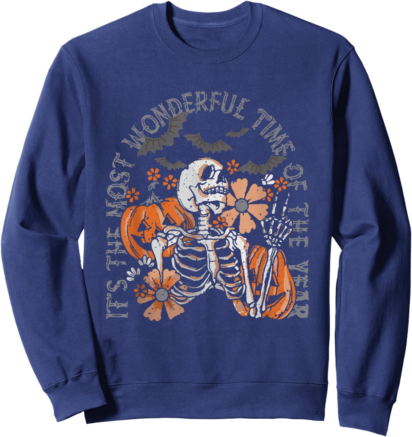 It's The Most Wonderful's Halloween Time Of The Year Sweatshirt - Sweatshirt | Navy