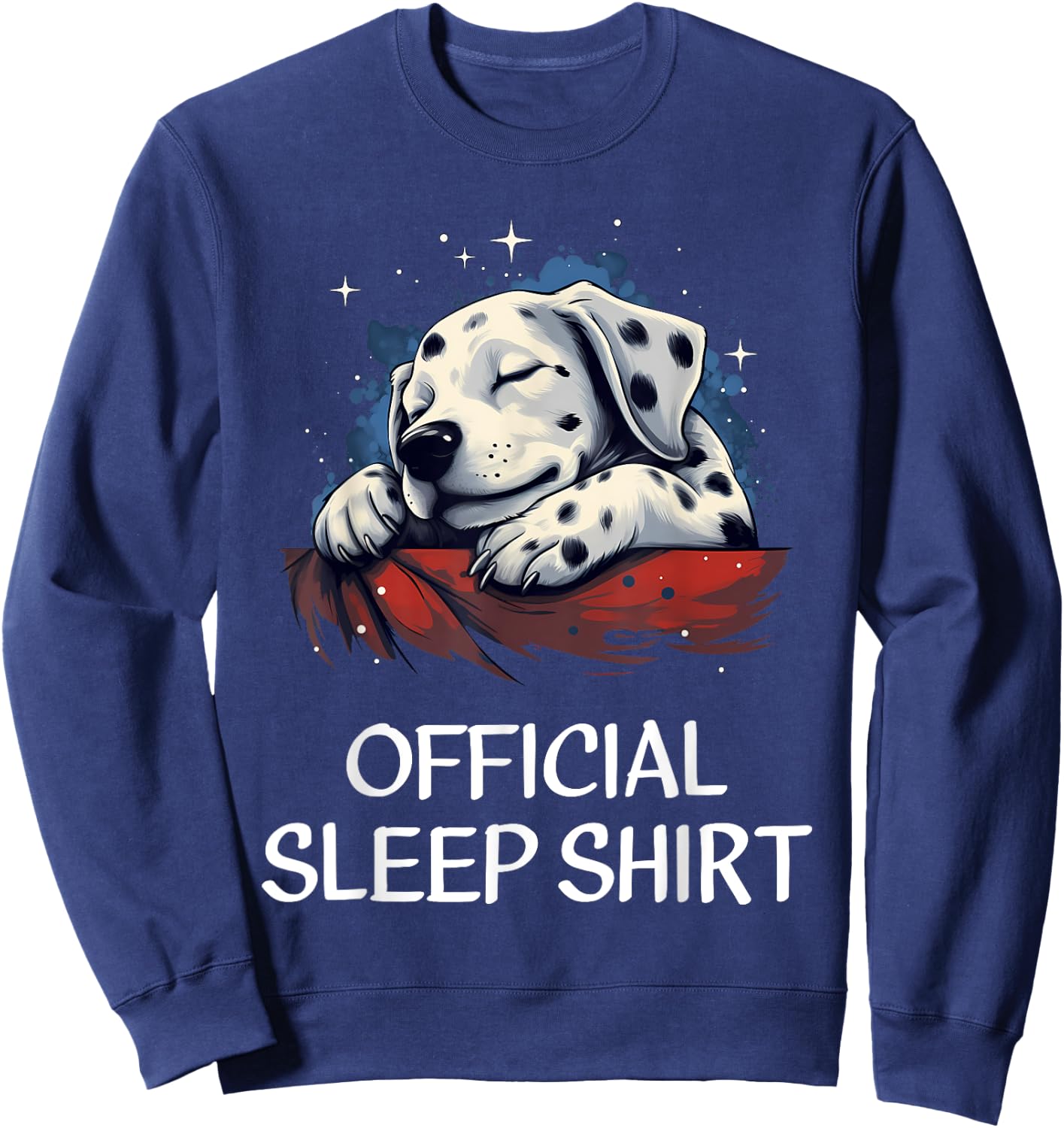 Official Sleep Shirt Dalmatian Nightshirt Pajama Sweatshirt - Sweatshirt | Navy
