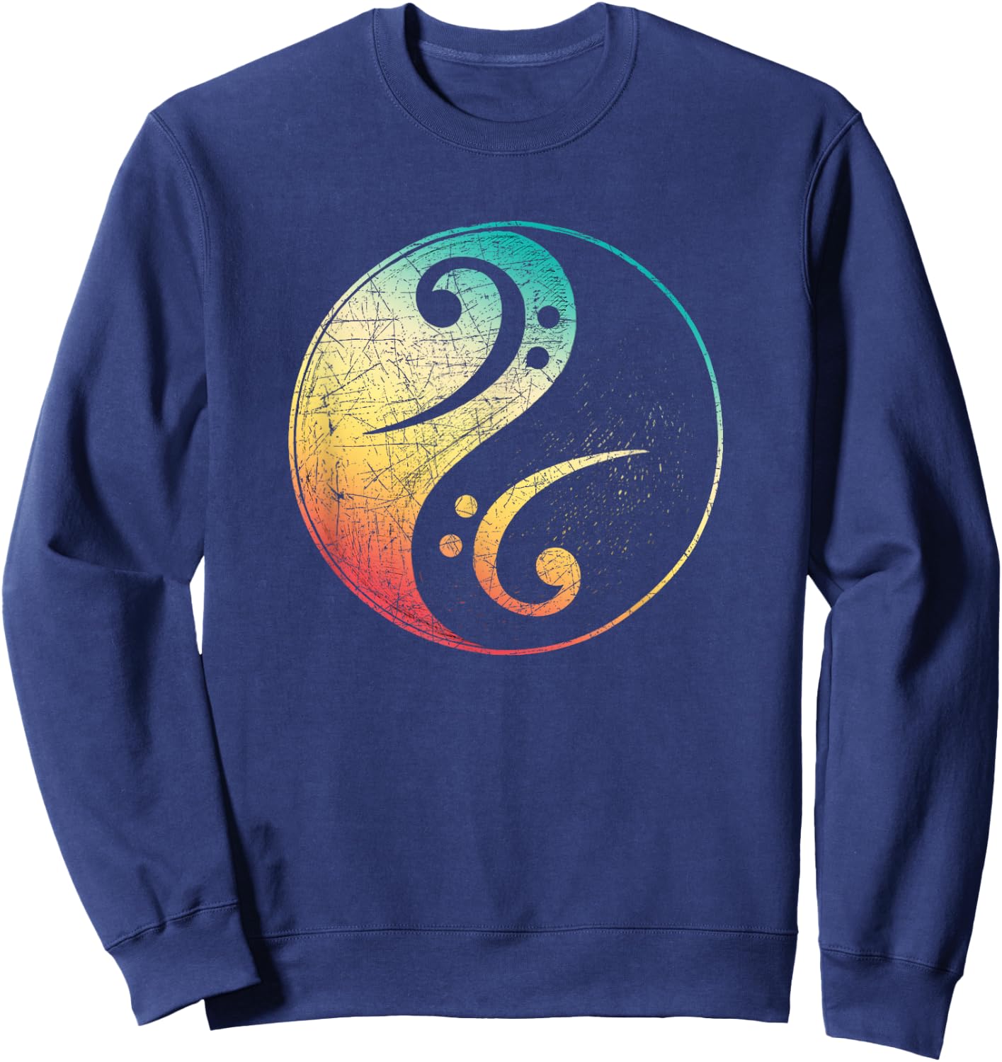 Bass Guitar Player Musical Instrument Bass Guitar Sweatshirt - Sweatshirt | Navy
