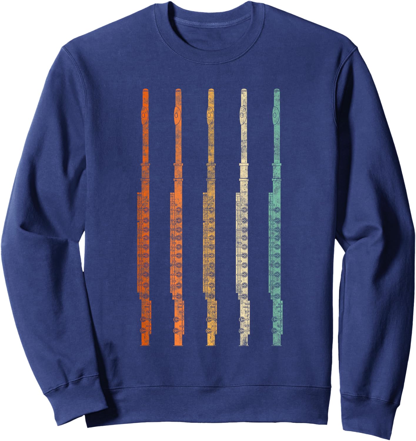 Marching Band Flute Sweatshirt - Sweatshirt | Navy