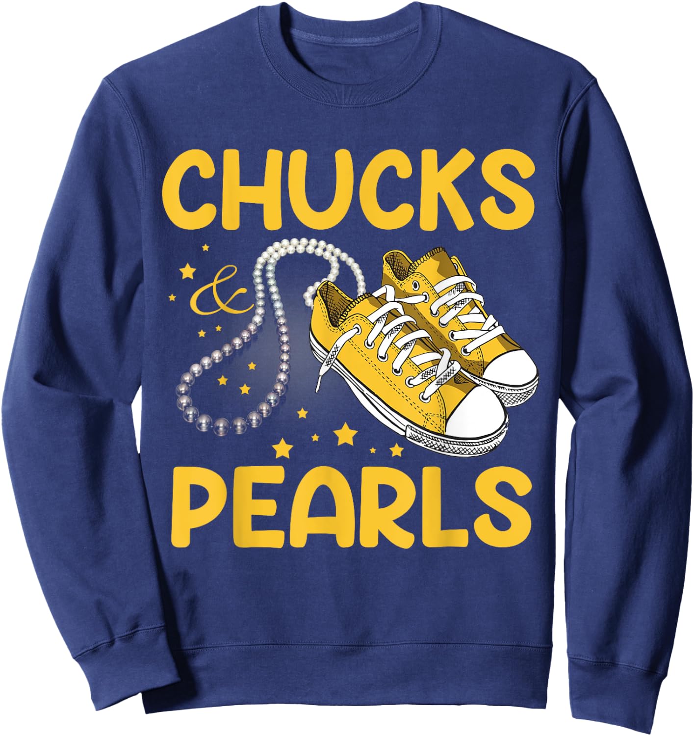 Chucks and Pearls Sweatshirt - Sweatshirt | Navy