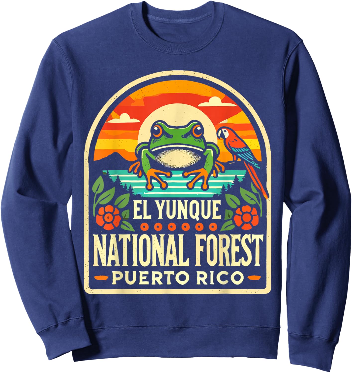 El Yunque National Forest Shirt Wildlife Puerto Rico Sweatshirt - Sweatshirt | Navy