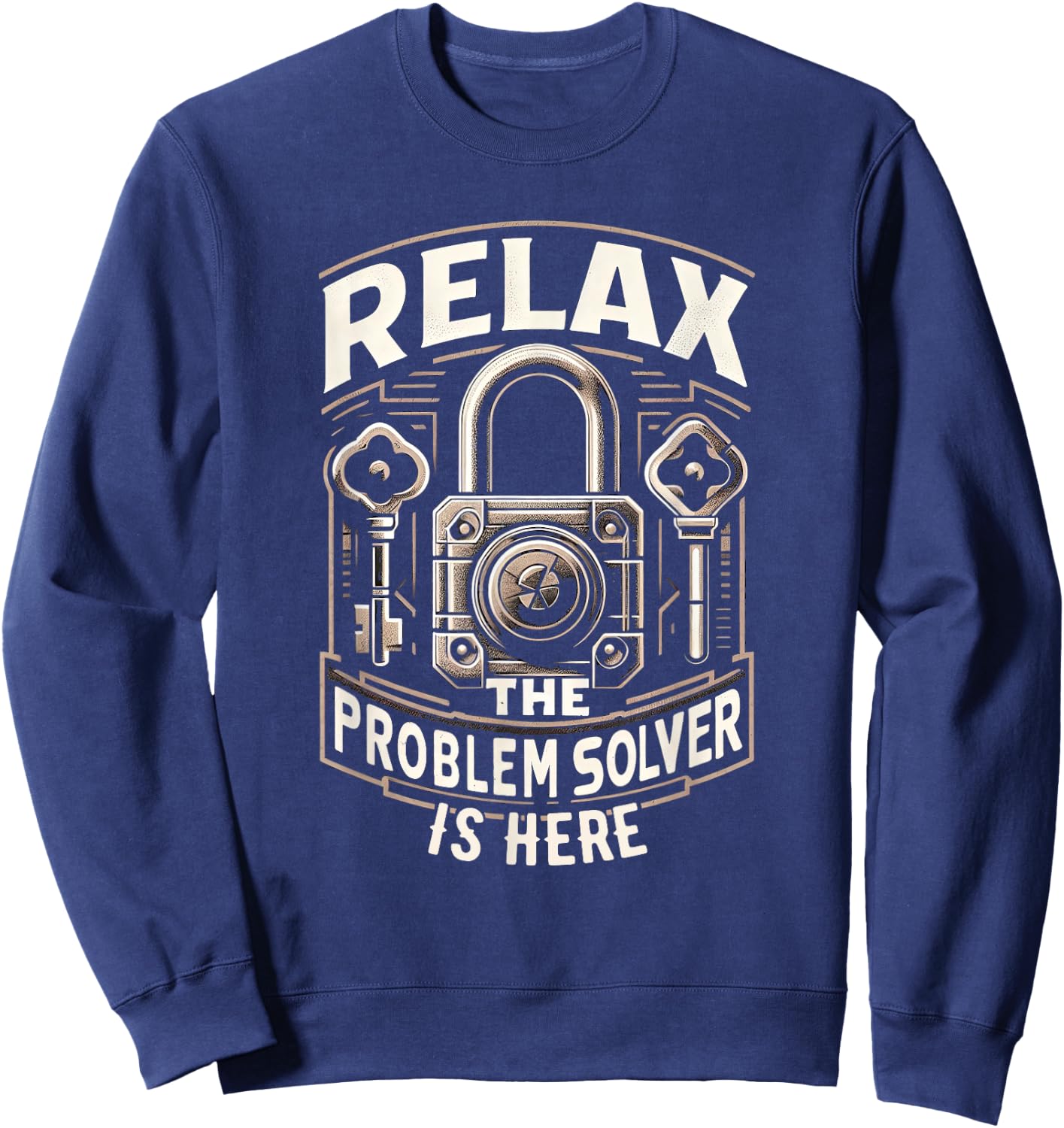 Escape Rooms Game Blink and I'll Decode it Funny Escape Room Sweatshirt - Sweatshirt | Navy